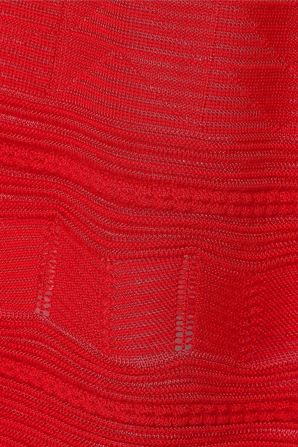 M MISSONI Crocheted wool-blend mini dress