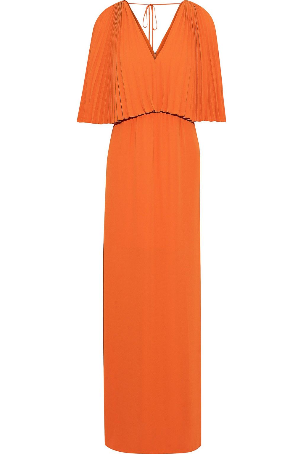 orange layered dress