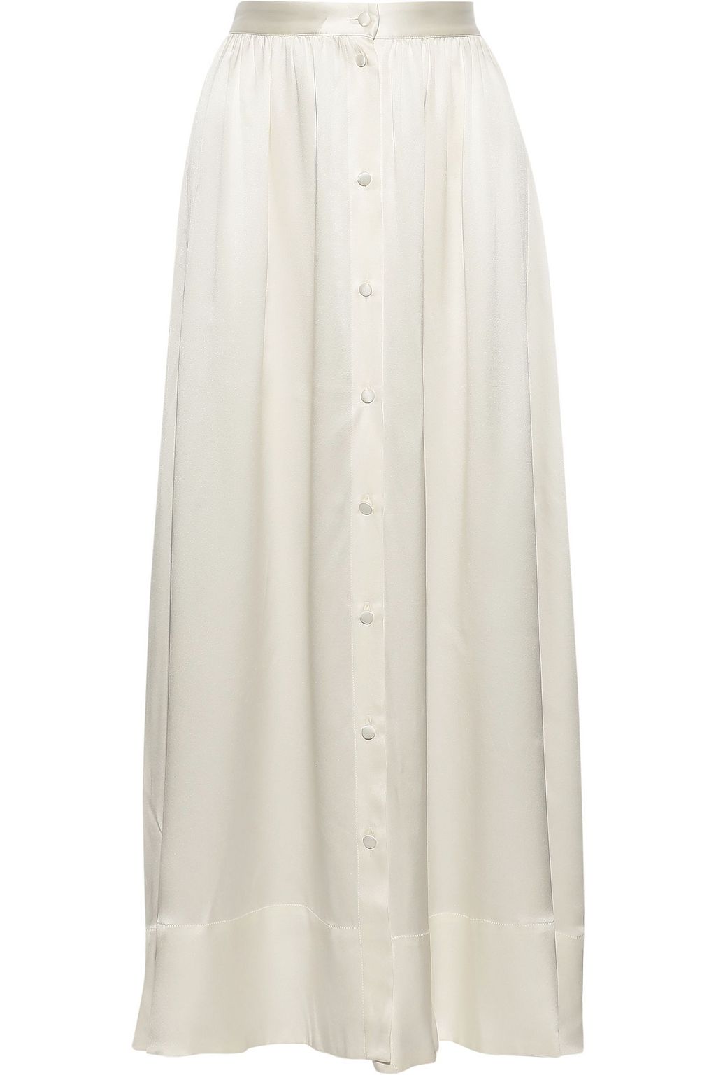 silk satin maxi skirt