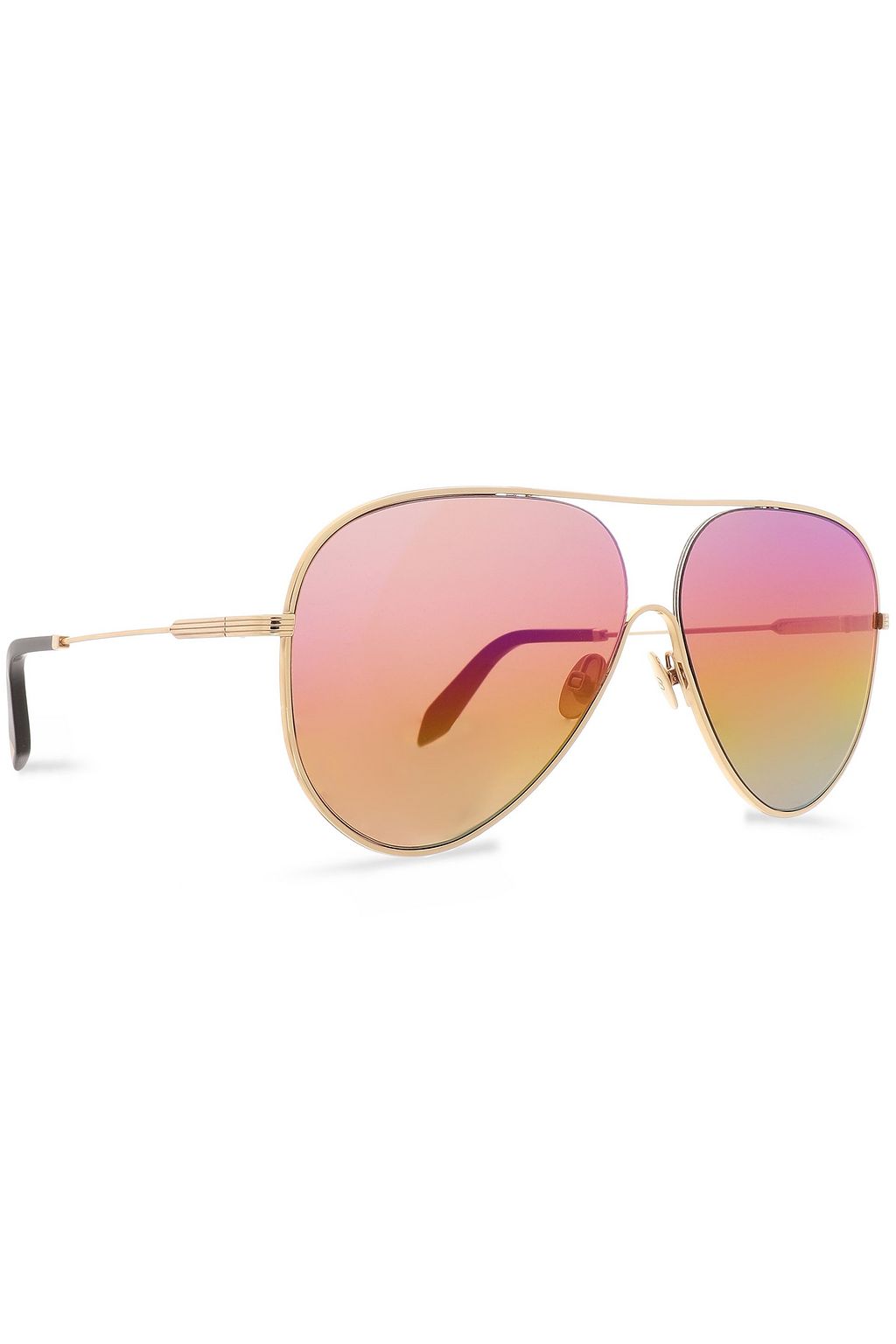 VICTORIA BECKHAM Aviator-style gold-tone sunglasses