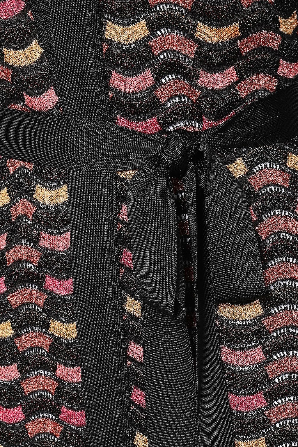 M MISSONI Metallic crochet-knit cardigan