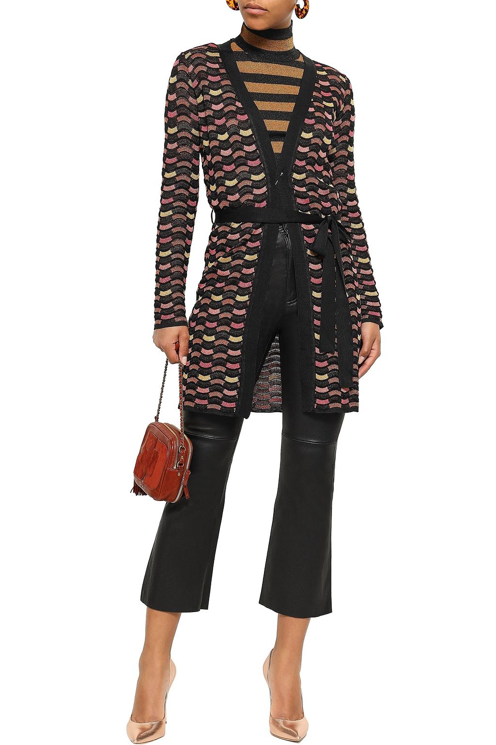 M MISSONI Metallic crochet-knit cardigan
