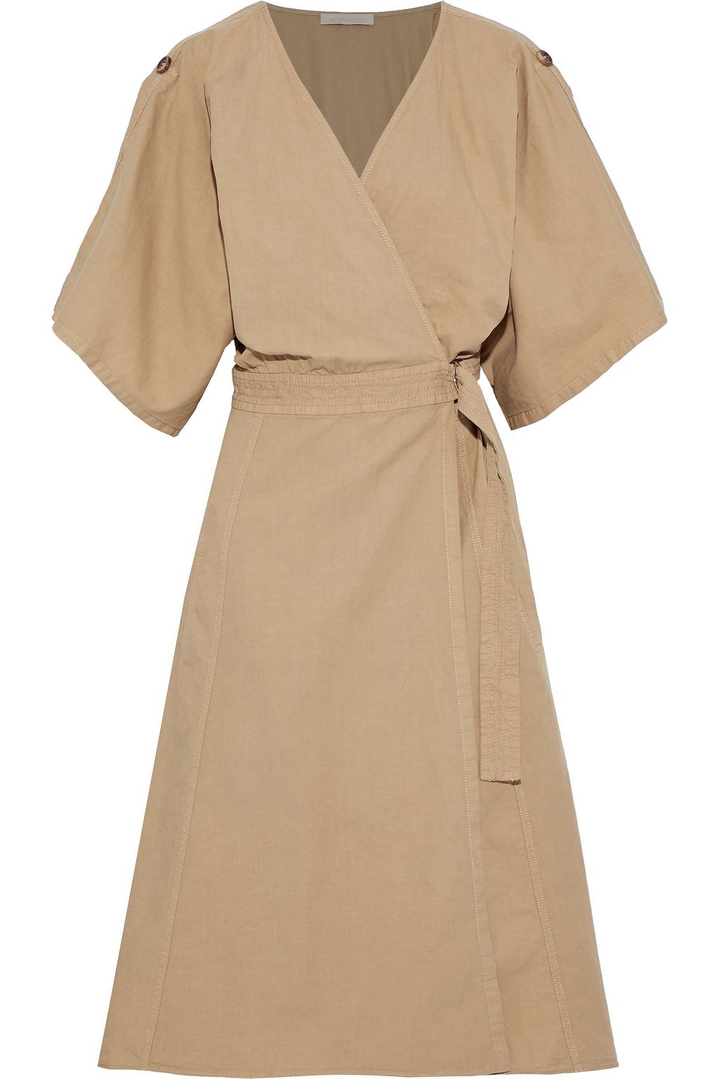 linen beige dress