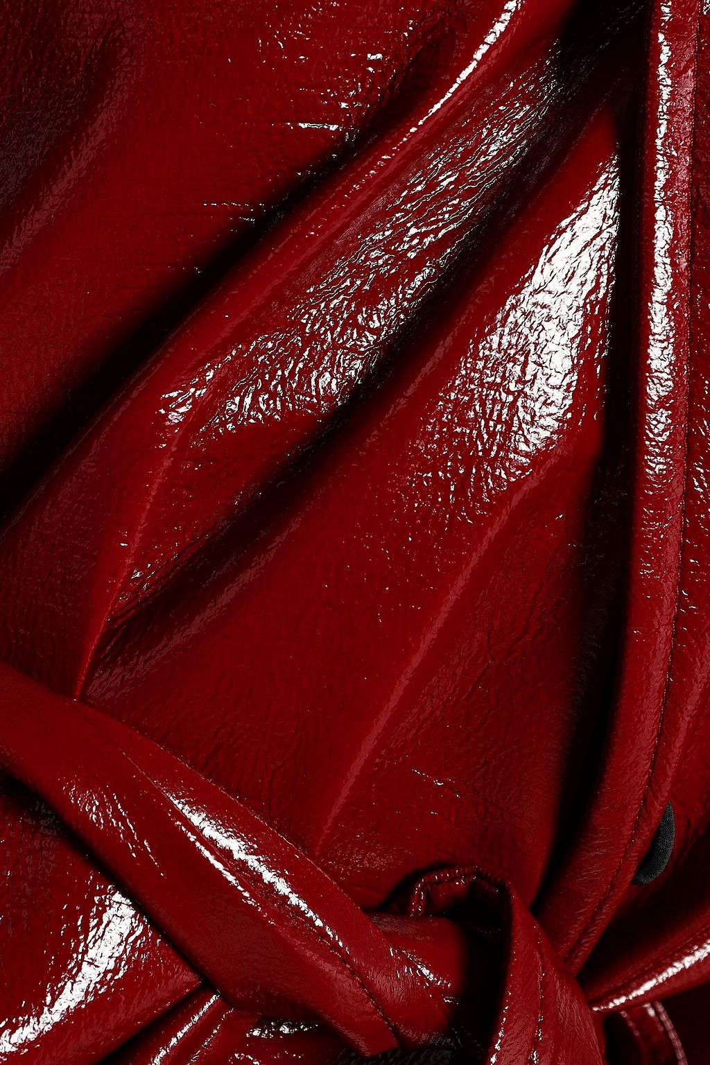 HOUSE OF DAGMAR Cracked patentleather coat THE