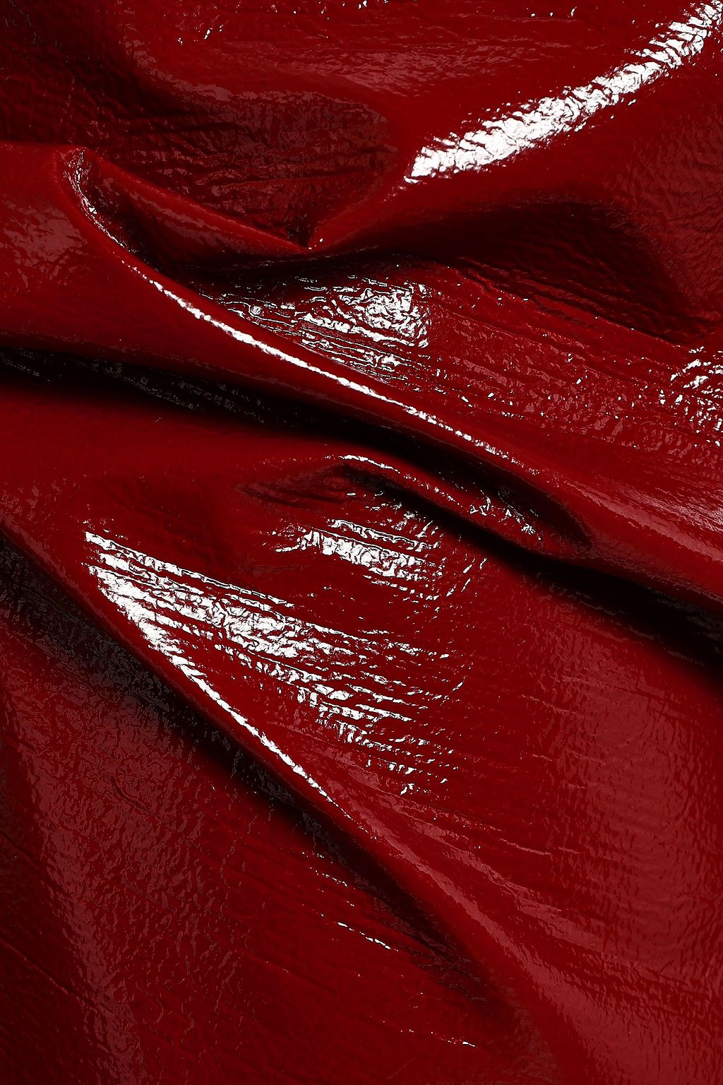 HOUSE OF DAGMAR Crinkle coated faux leather mini skirt