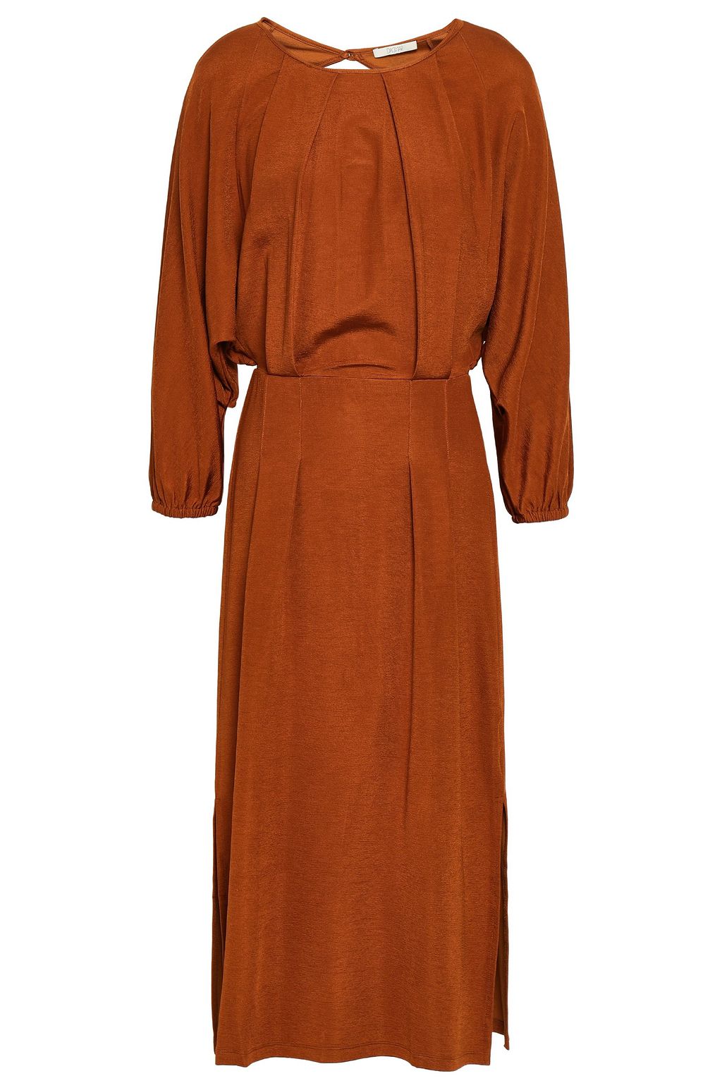 copper midi dress
