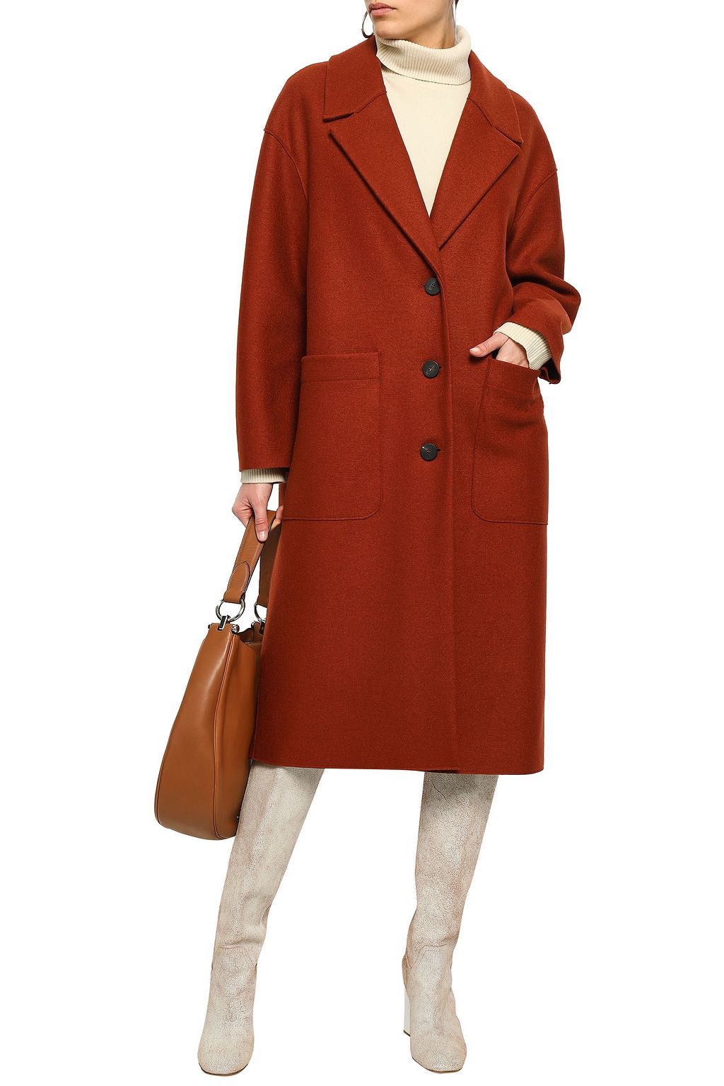 HARRIS WHARF LONDON Virgin wool-felt coat