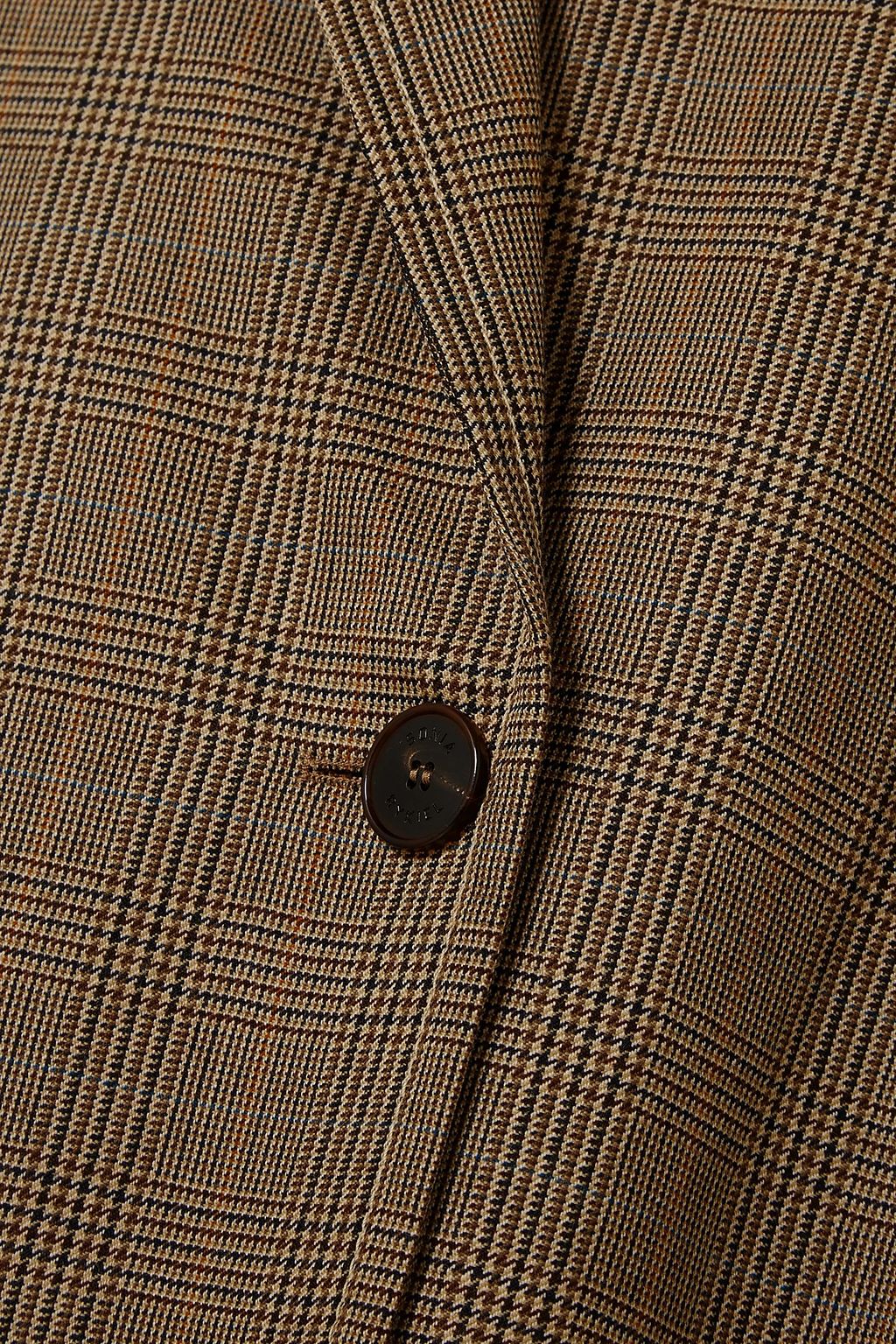 SONIA RYKIEL Double-breasted Prince of Wales checked wool coat
