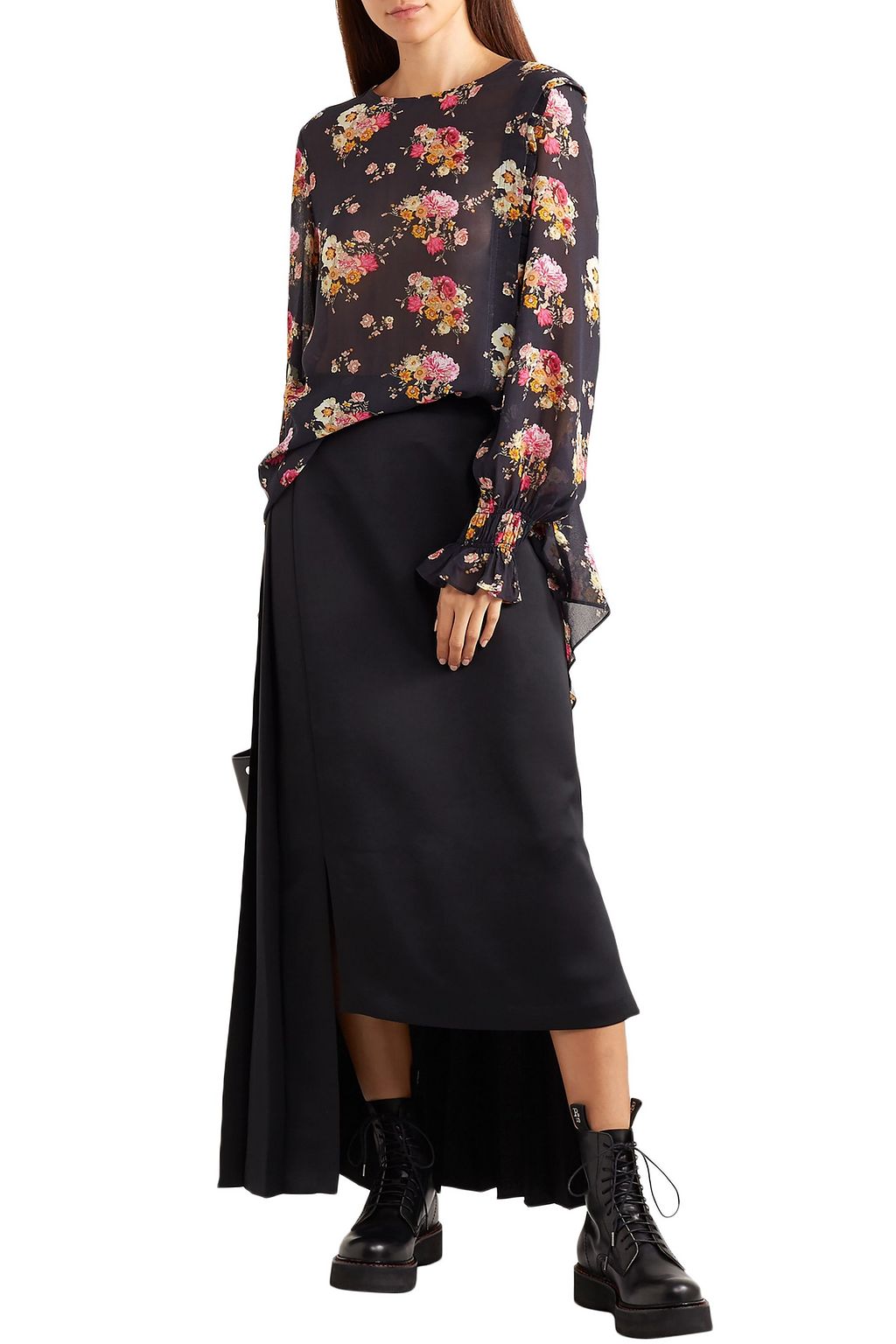 PREEN LINE Sofia floral-print georgette blouse