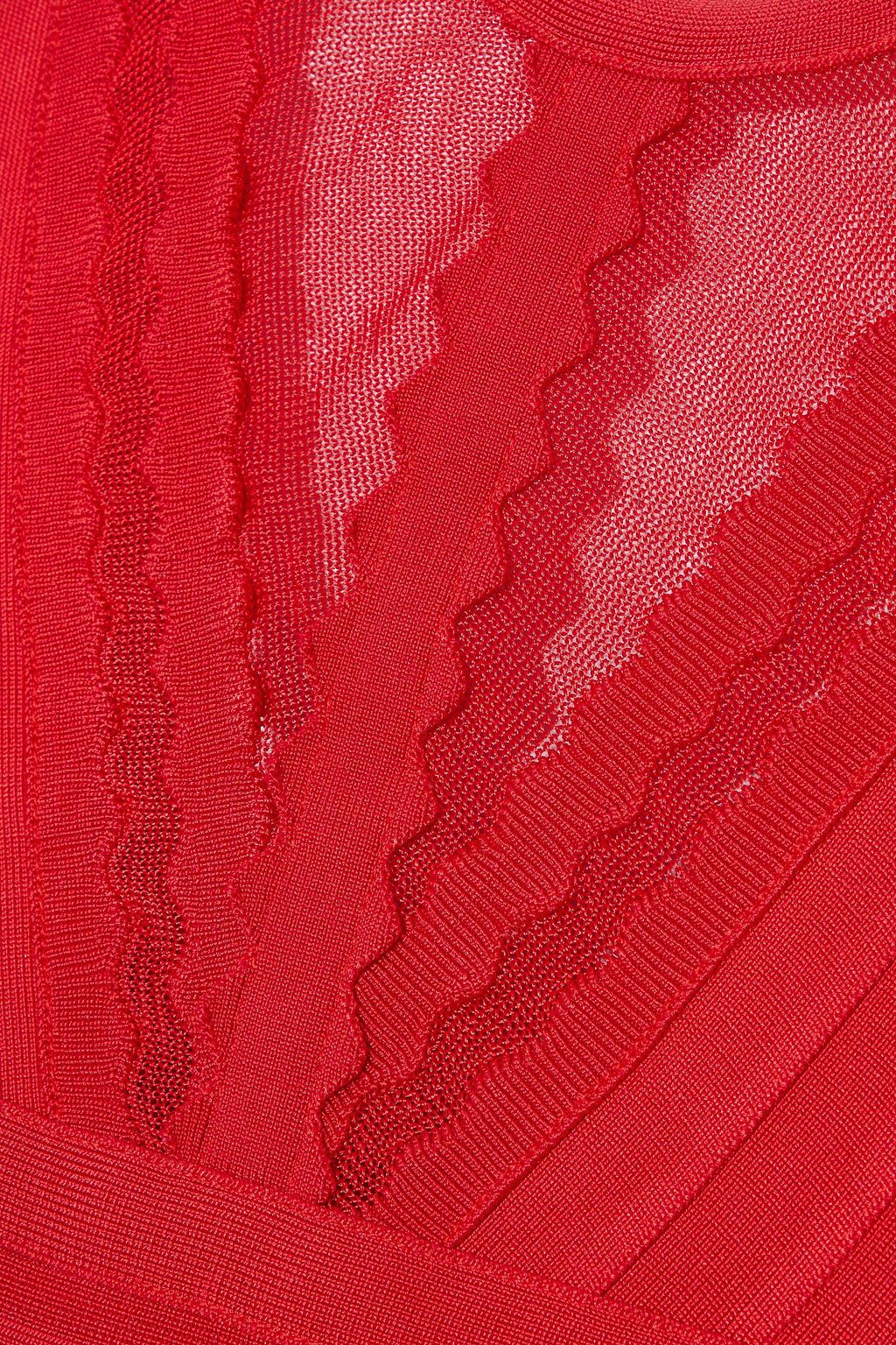 HERVÉ LÉGER Burnout-effect bandage halterneck gown