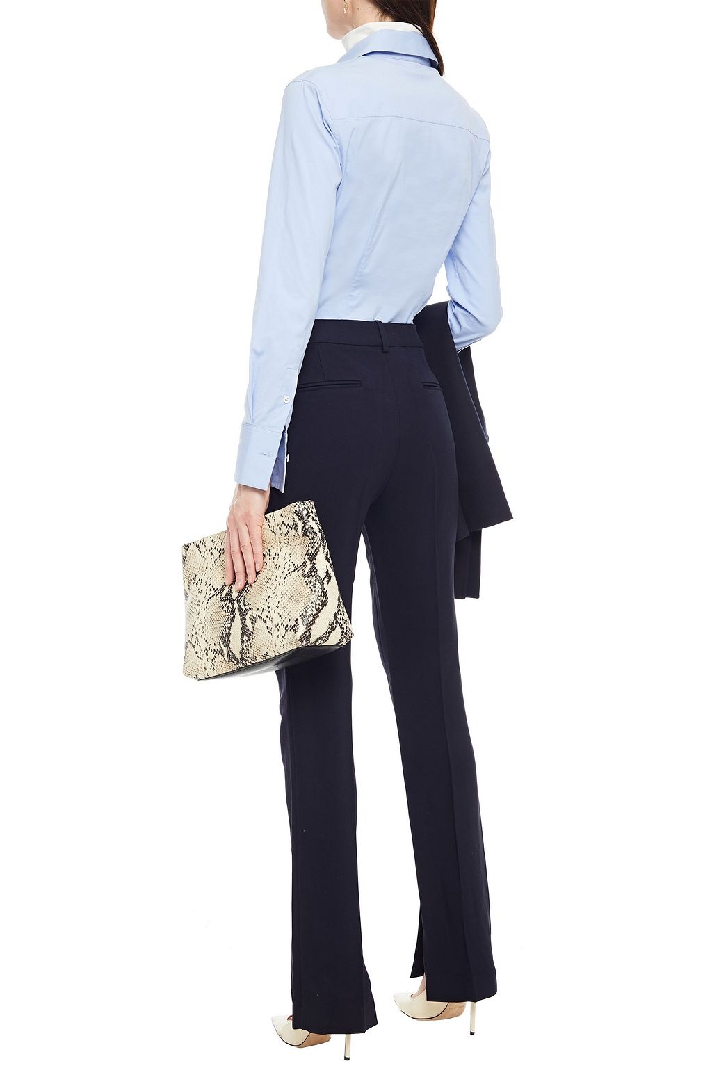 VICTORIA BECKHAM Stretch-twill slim-leg pants