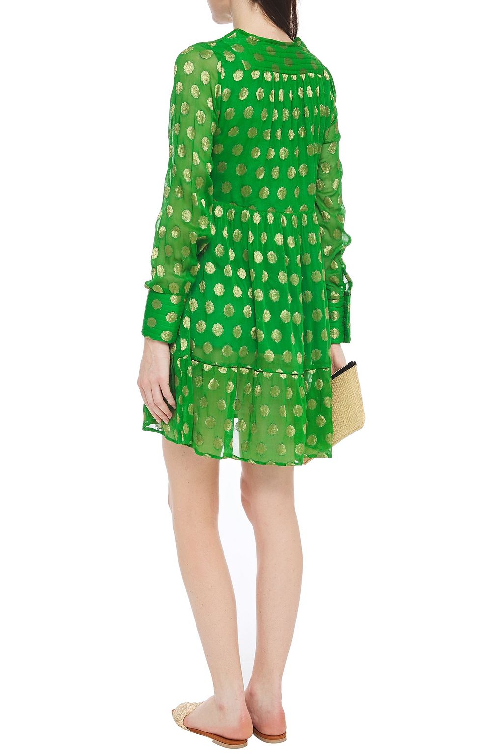 SUMMERY COPENHAGEN Dea gathered fil coup organza mini dress | THE OUTNET