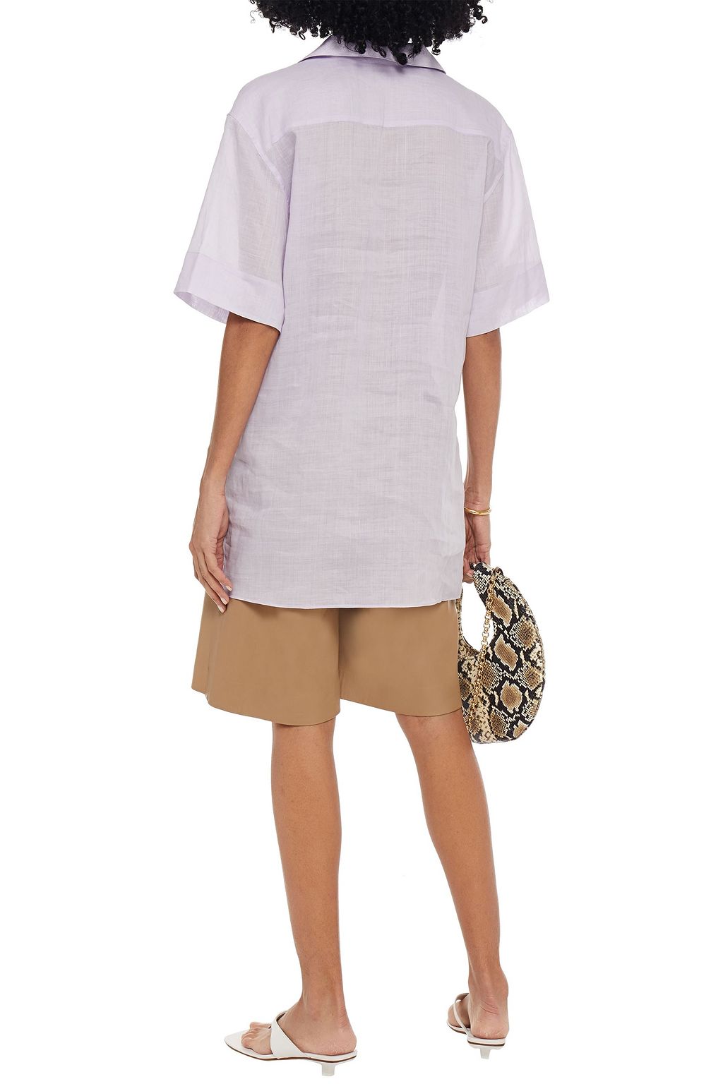 JOSEPH Brani ramie-voile shirt