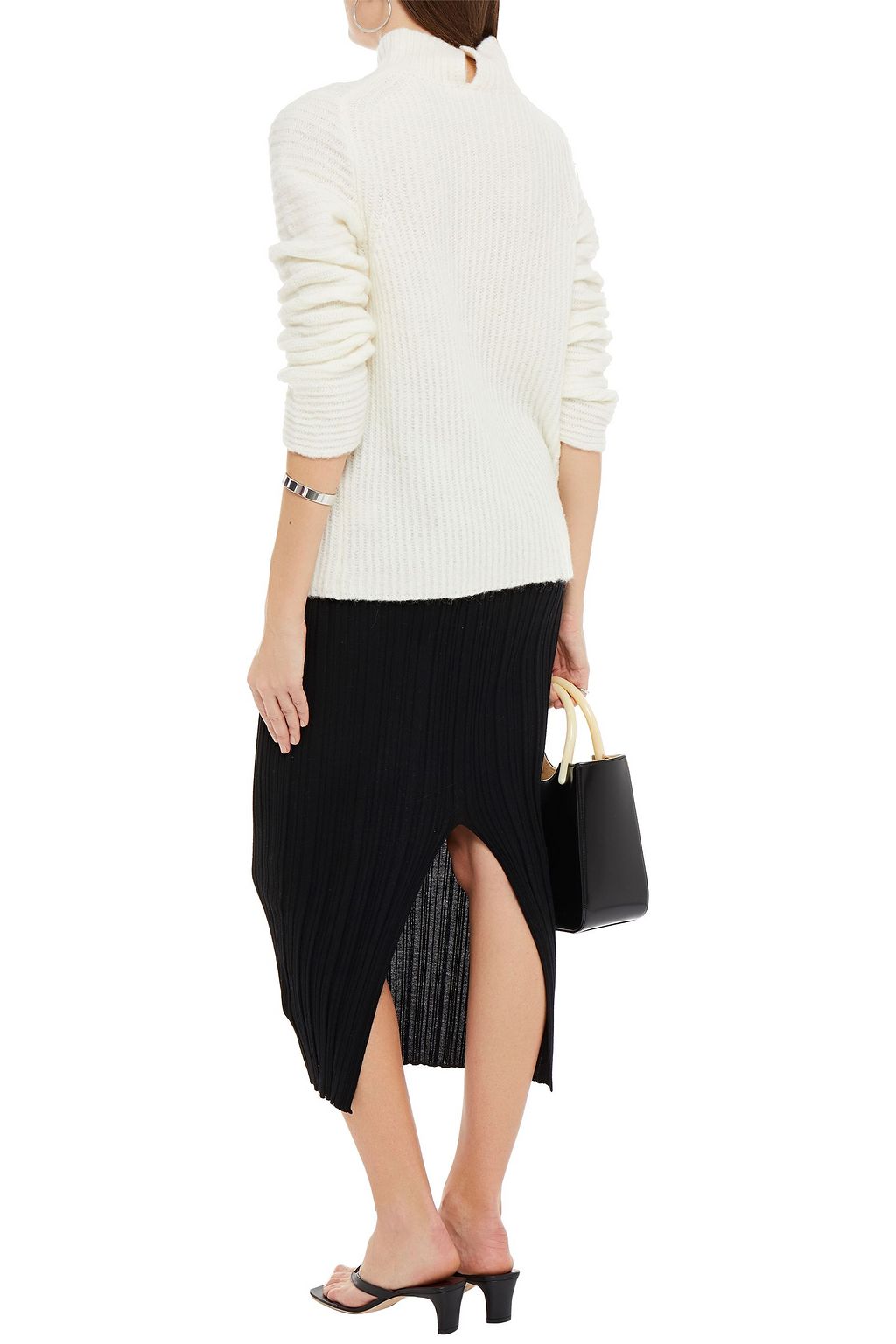 HELMUT LANG Ribbed-knit turtleneck sweater