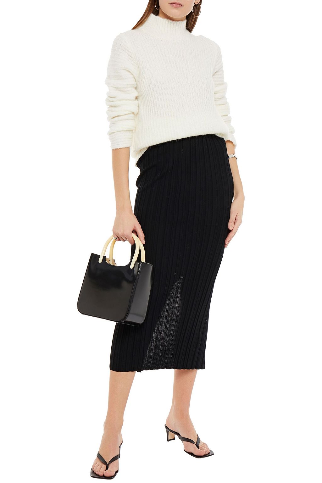 HELMUT LANG Ribbed-knit turtleneck sweater