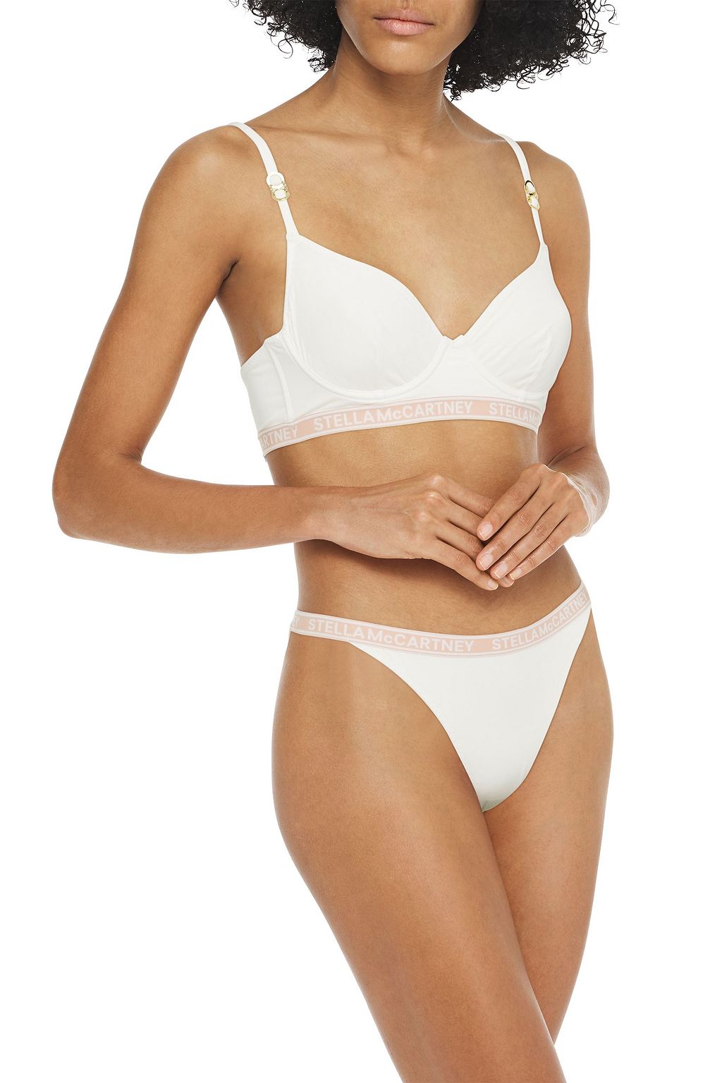 STELLA MCCARTNEY Ivy Chatting stretch-cotton jersey mid-rise briefs