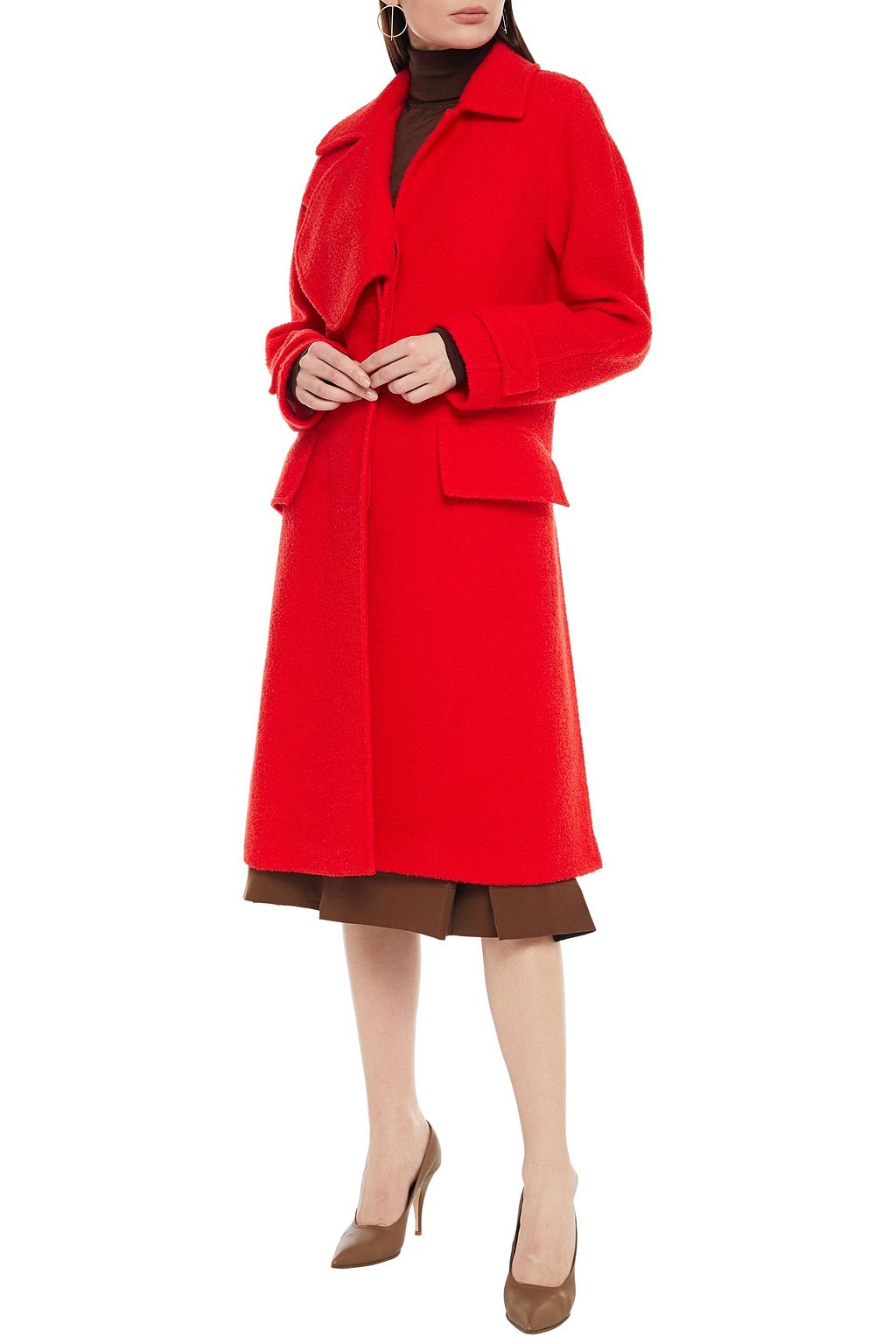VICTORIA BECKHAM Wool-blend bouclé coat