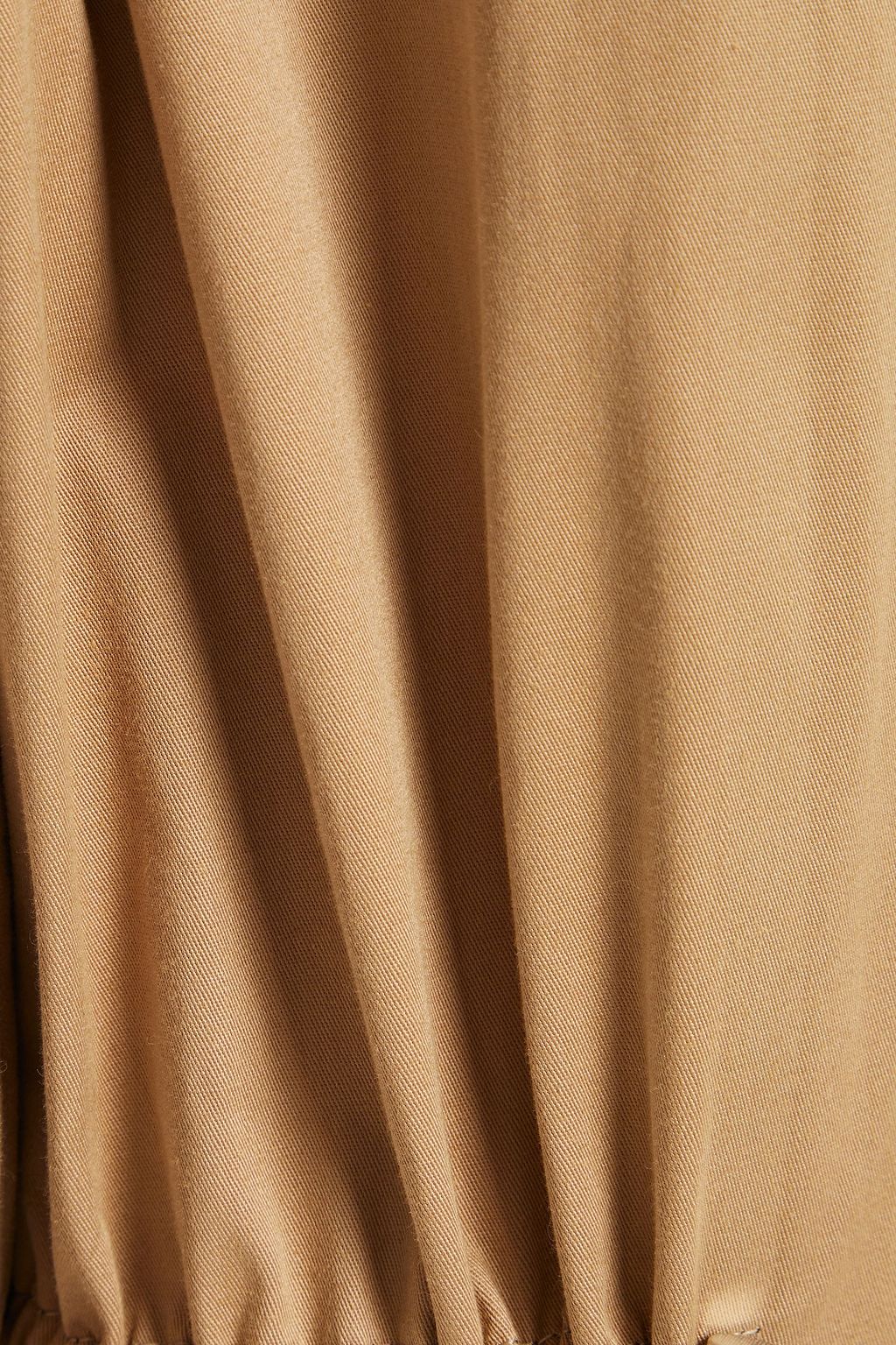 VICTORIA BECKHAM ギャザー入り コットン混ギャバジン トレンチコート