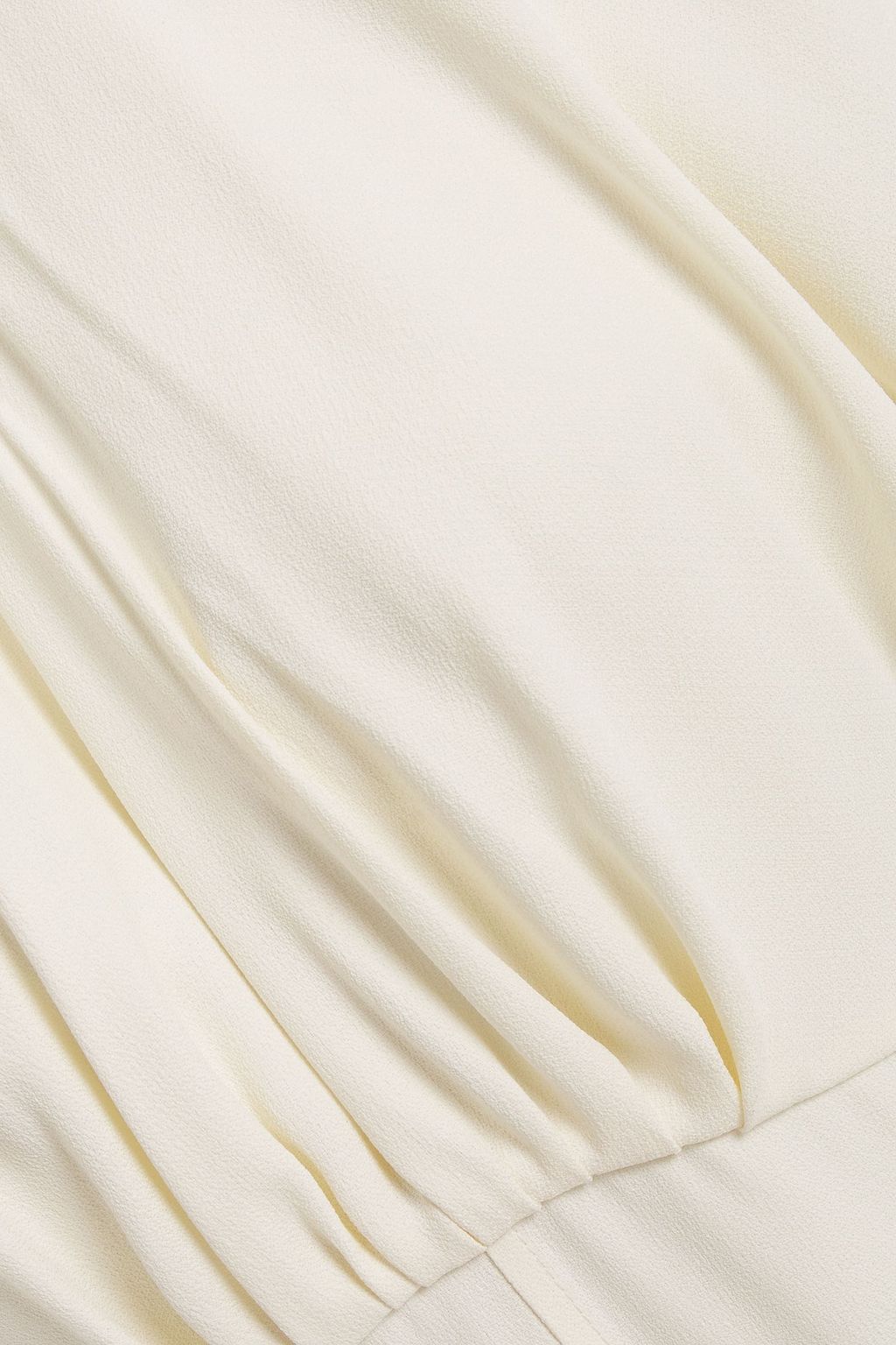 VICTORIA BECKHAM Gathered crepe midi dress