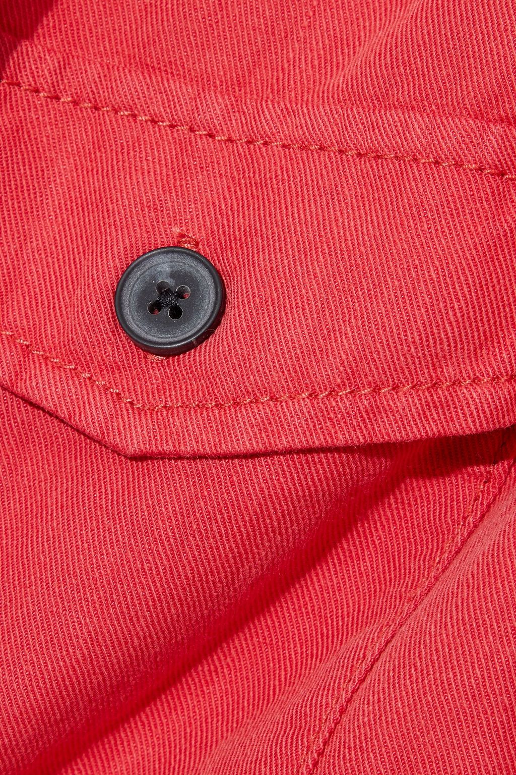 CURRENT/ELLIOTT The Kaya belted cotton and linen-blend twill playsuit