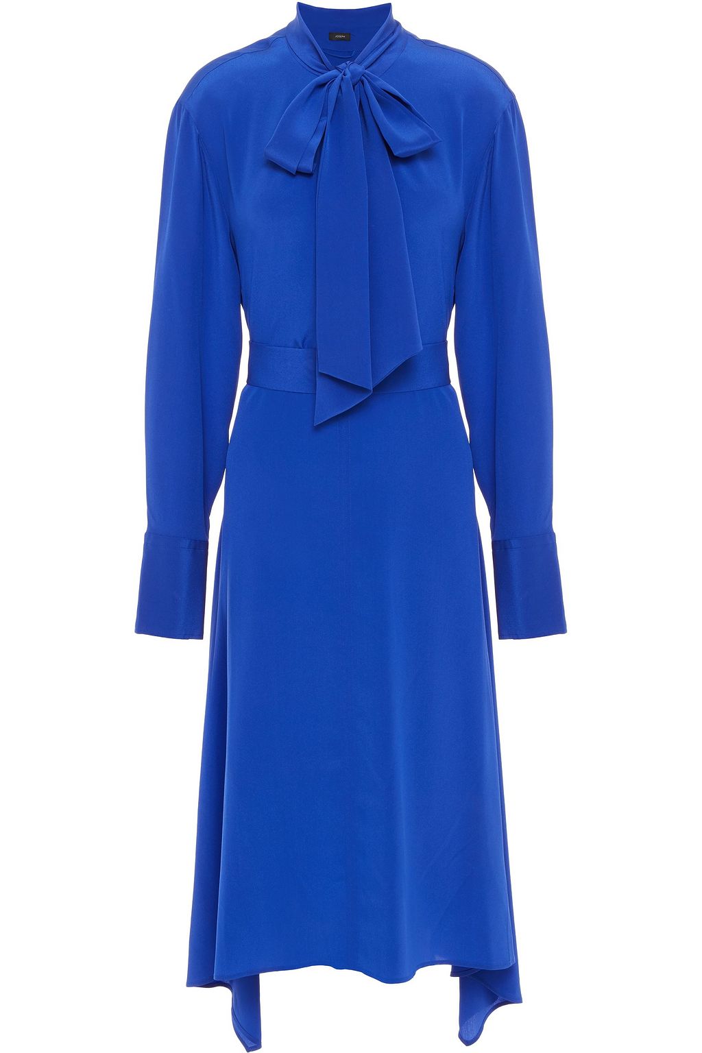 pussy bow midi dress