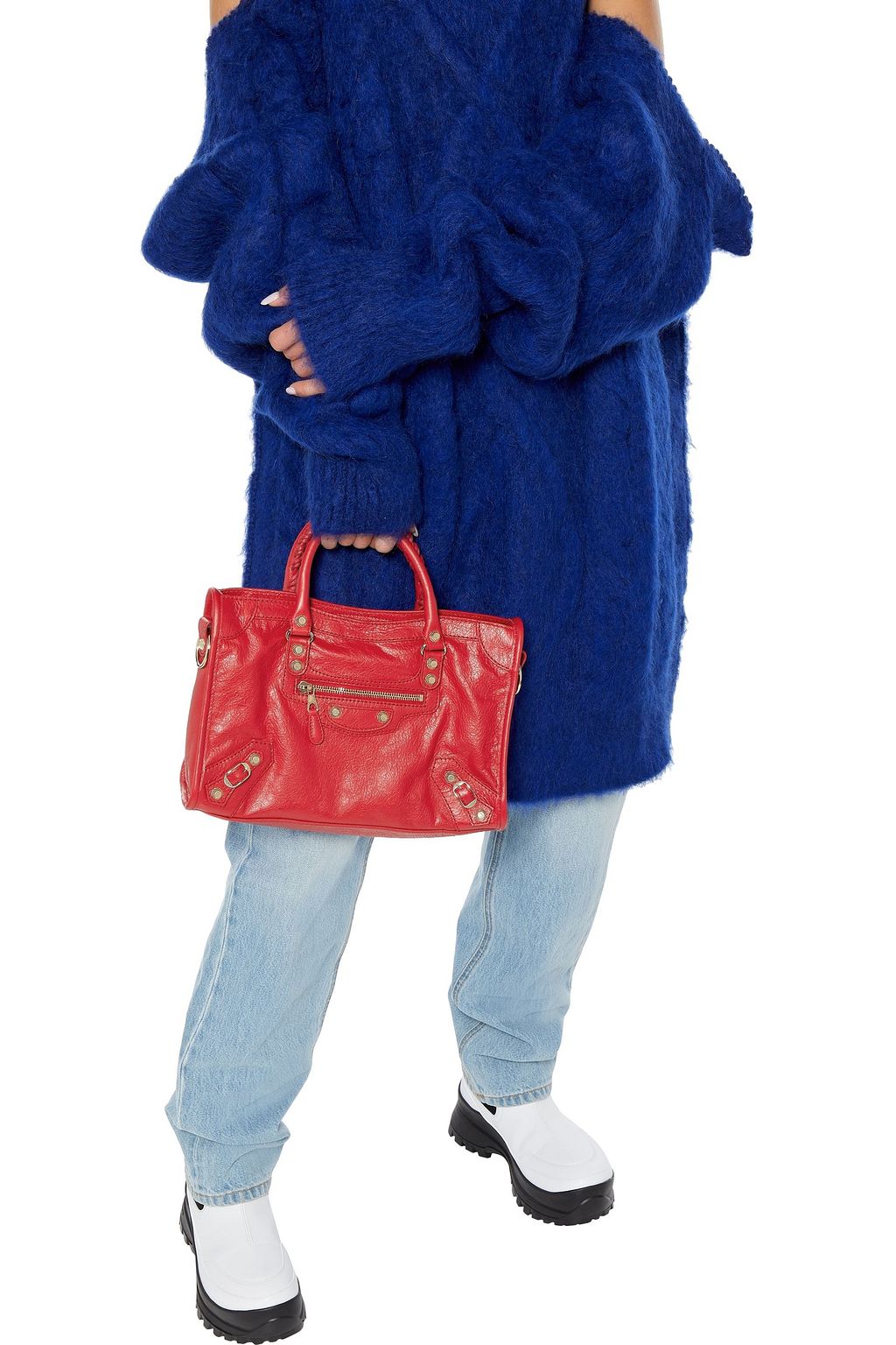 BALENCIAGA Classic City textured-leather tote