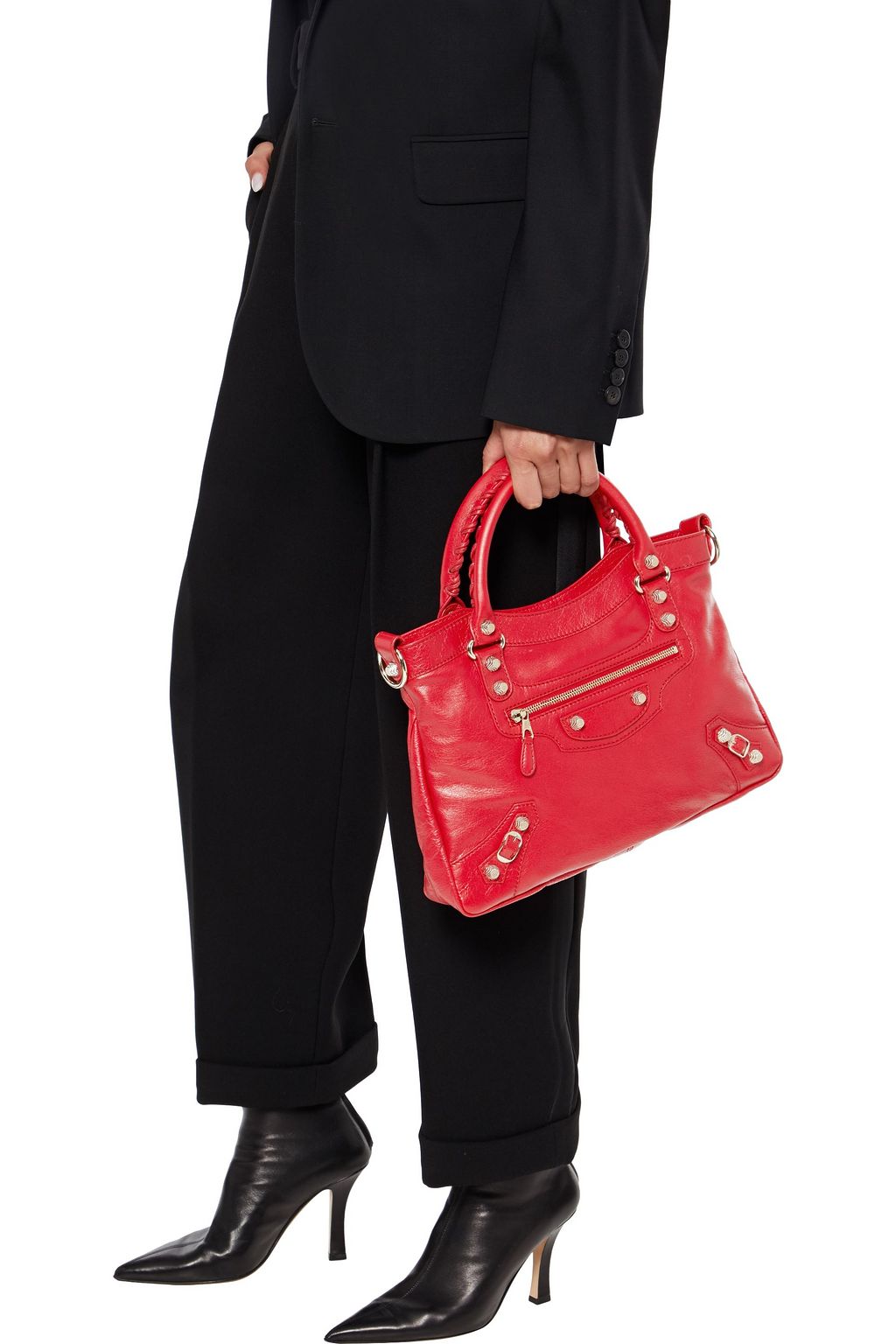 BALENCIAGA Giant 12 Town textured-leather tote