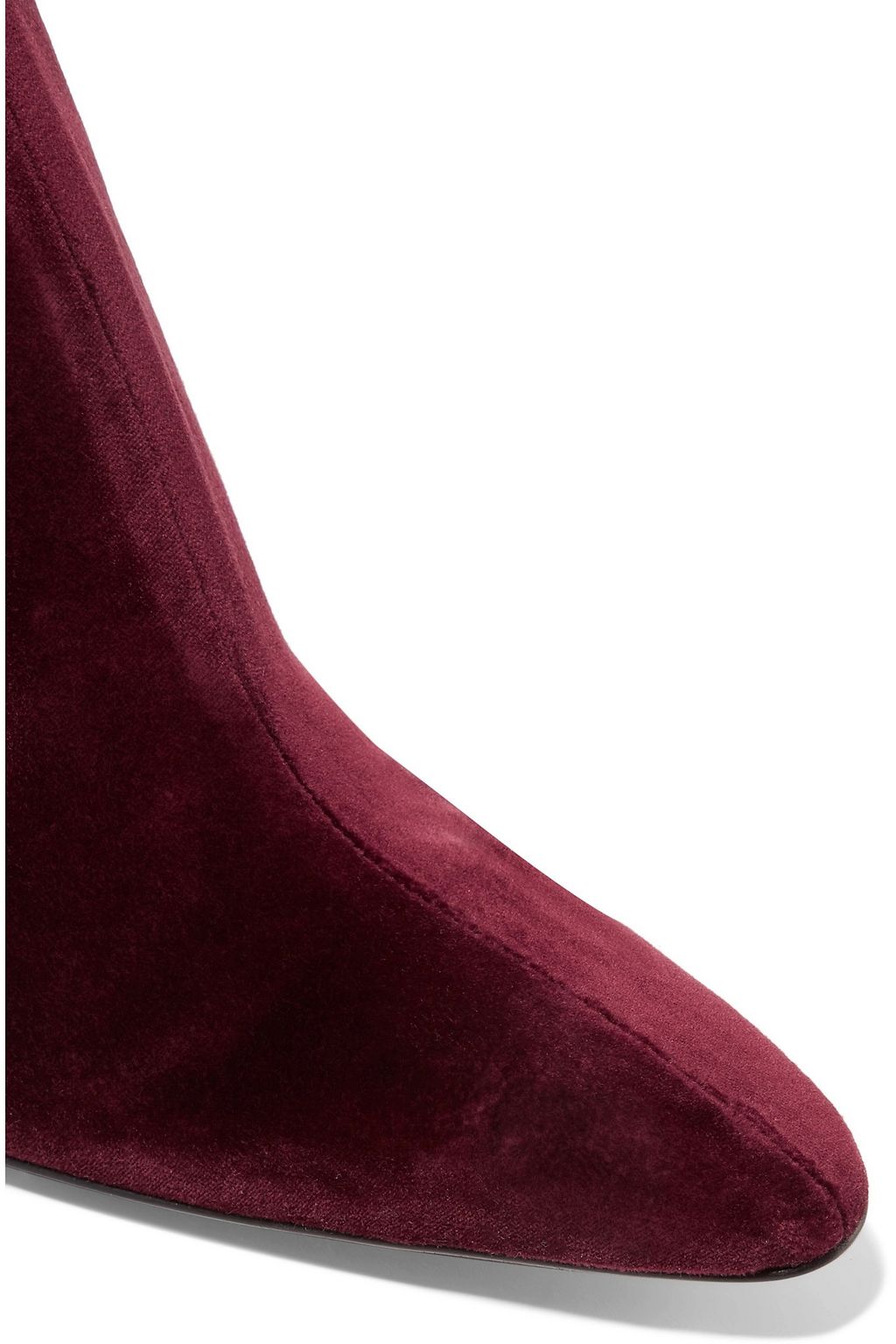 JIL SANDER Velvet ankle boots