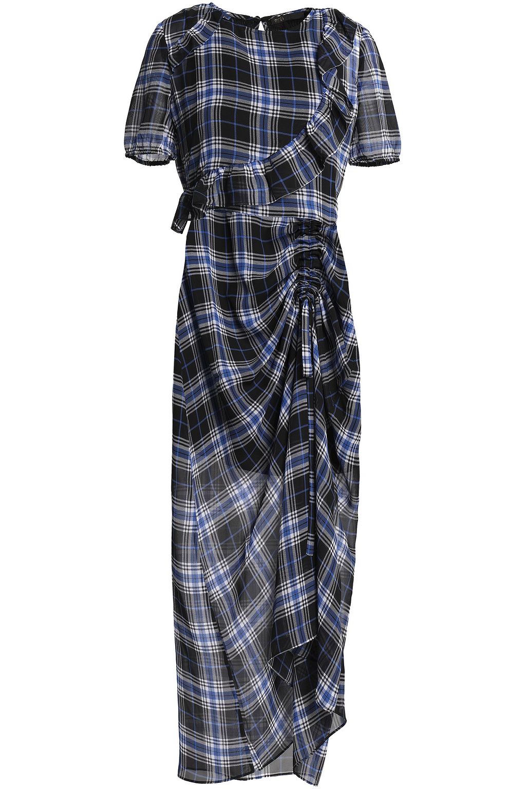 flannel maxi dress