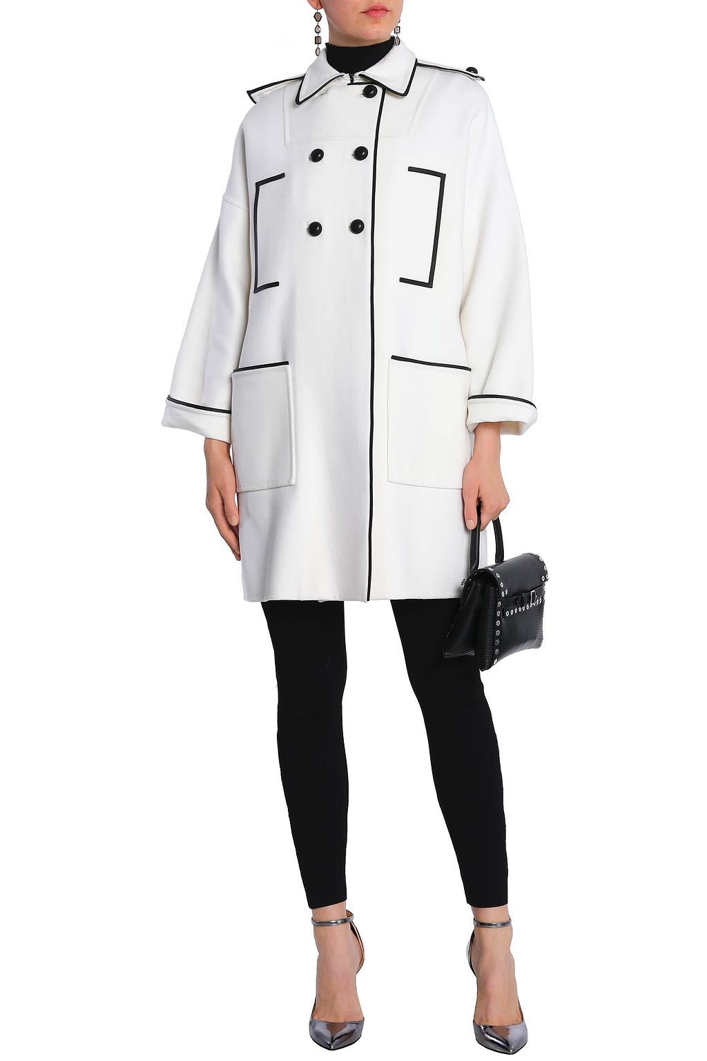 VALENTINO GARAVANI Double-breasted wool-blend felt coat
