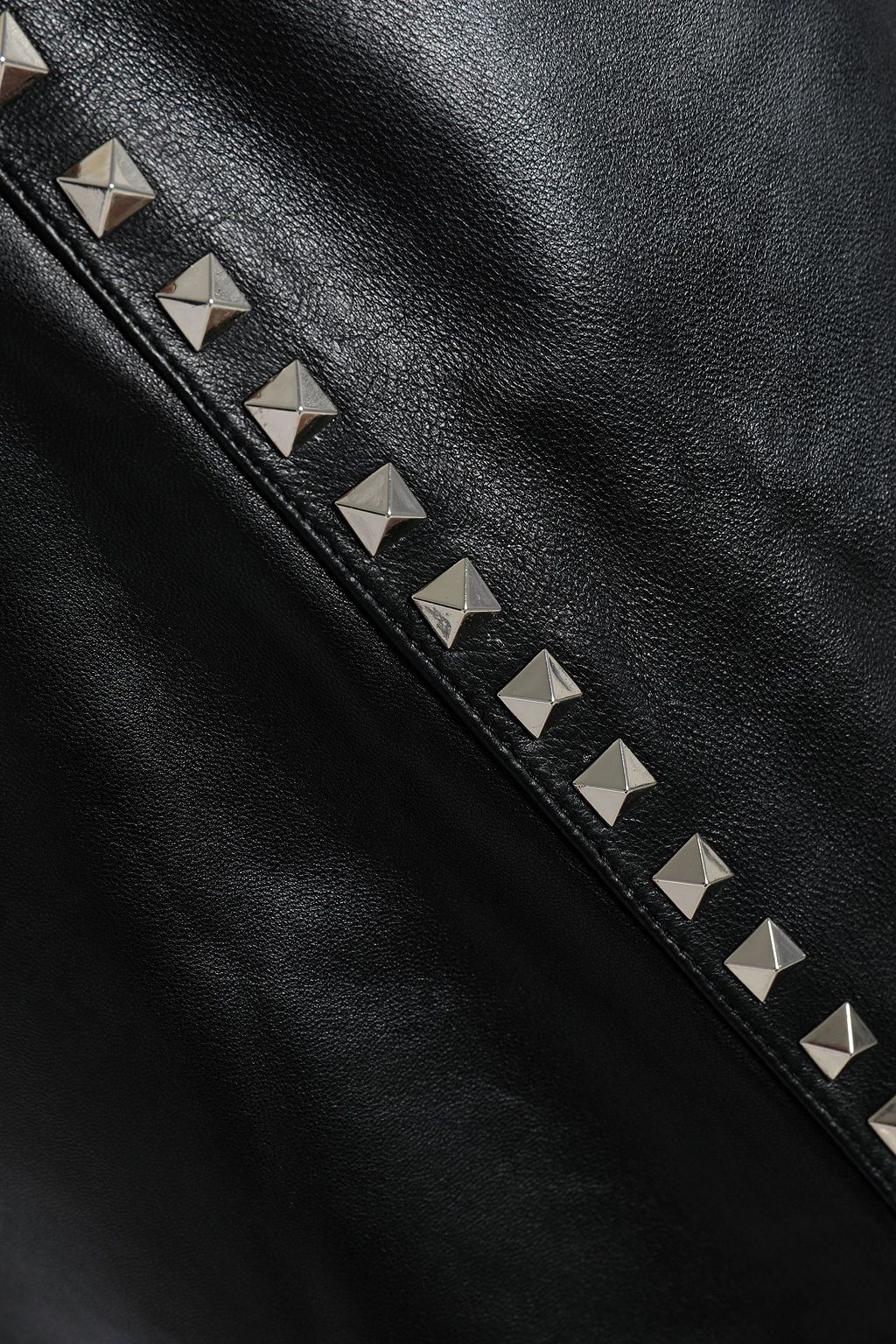 VALENTINO GARAVANI Studded leather midi skirt