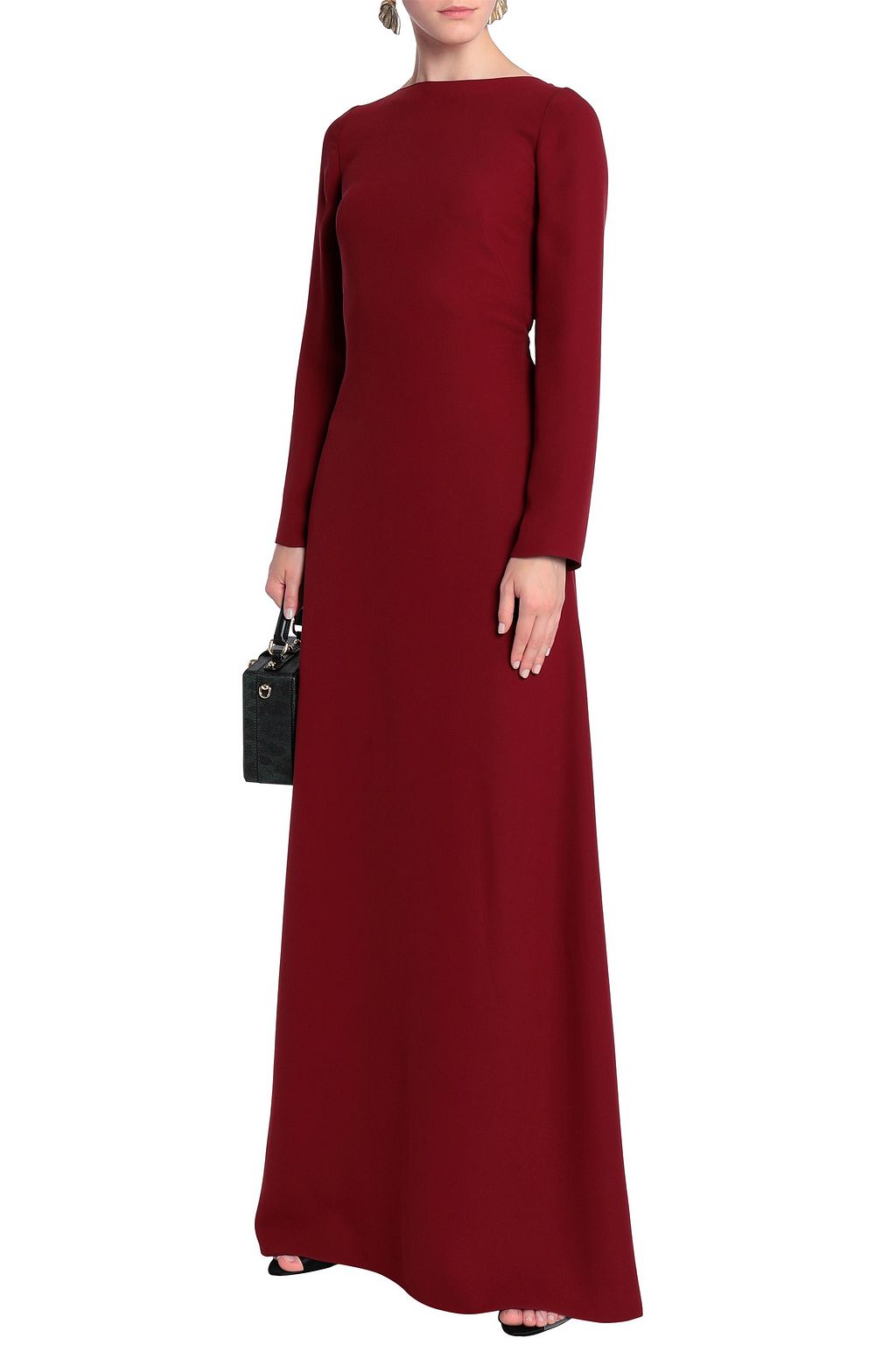 VALENTINO GARAVANI Cutout silk-crepe gown