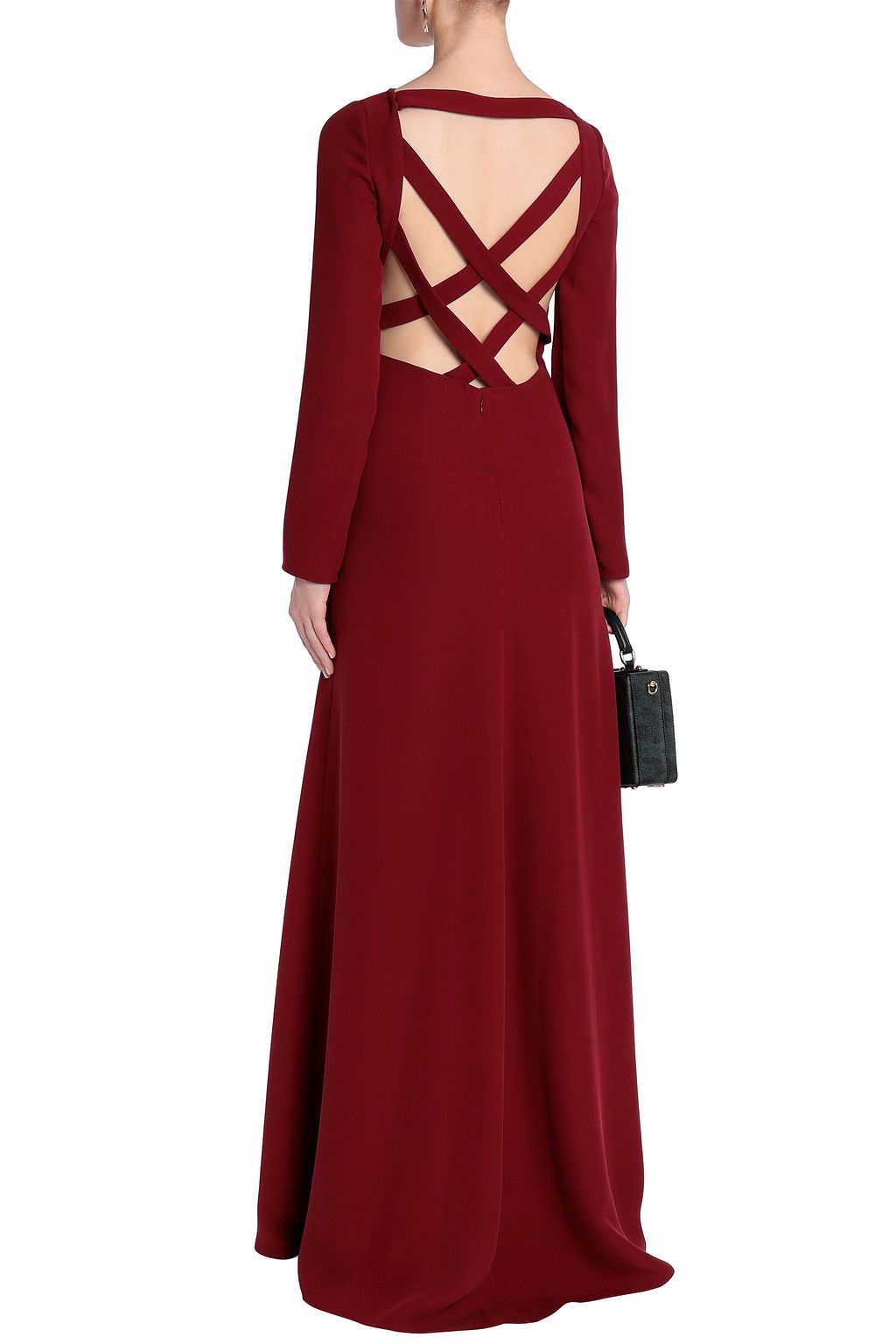 VALENTINO GARAVANI Cutout silk-crepe gown
