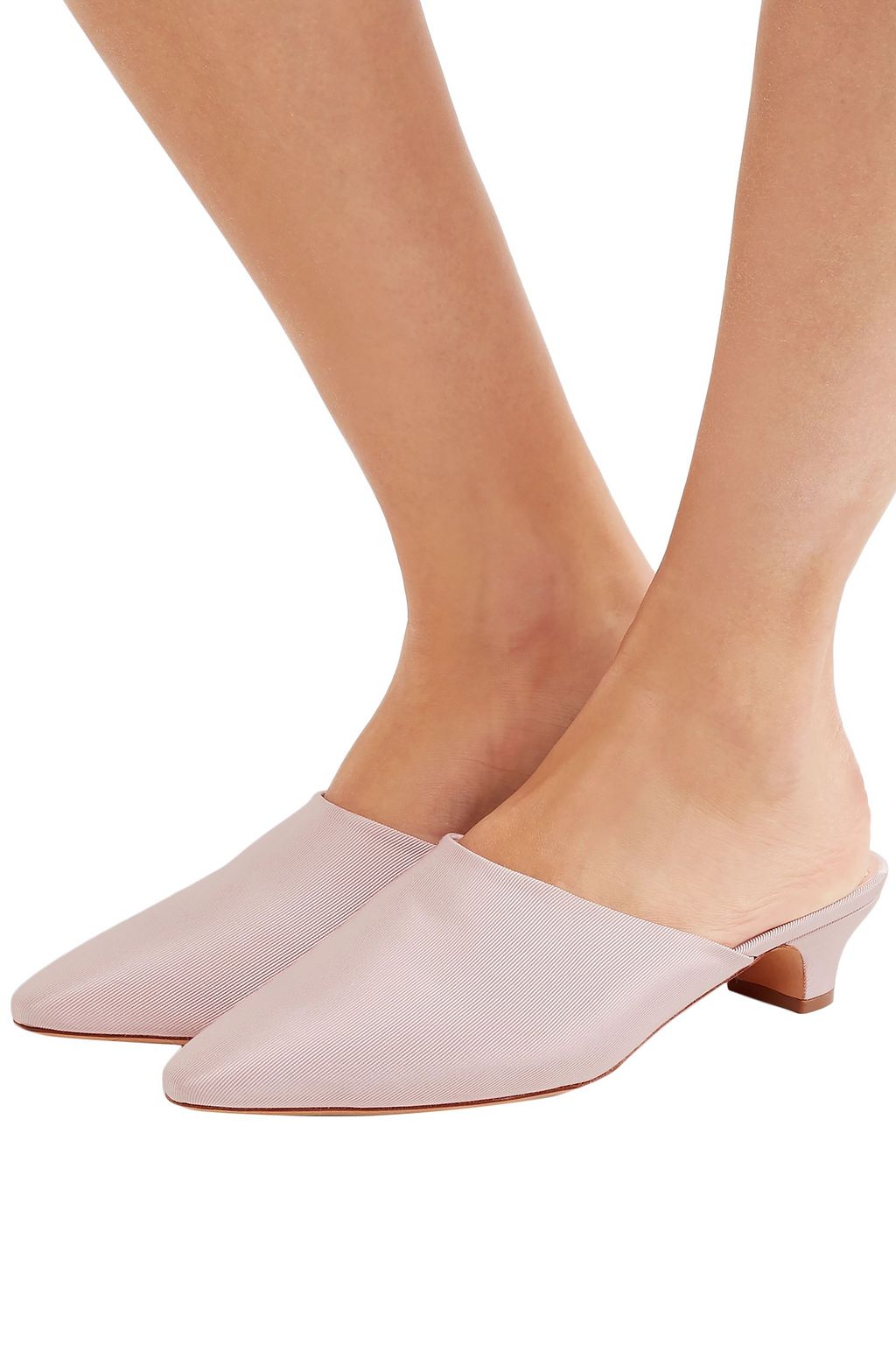 MANSUR GAVRIEL Elegant faille mules