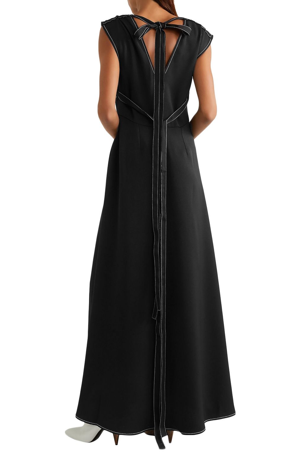 REJINA PYO Lena embroidered crepe maxi dress