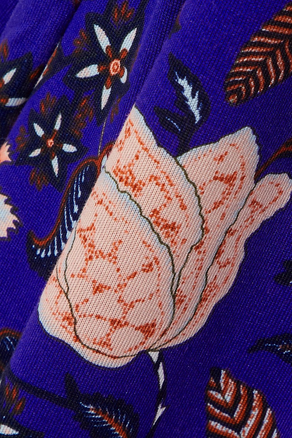 DIANE VON FURSTENBERG Printed silk-jersey maxi wrap dress