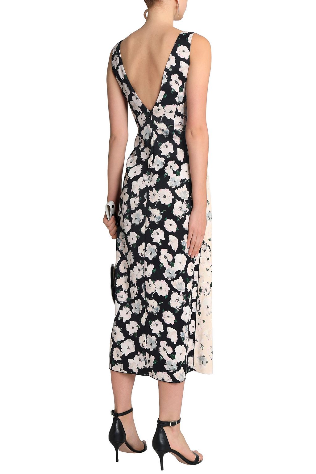 PROENZA SCHOULER Ruffled floral-print crepe midi dress