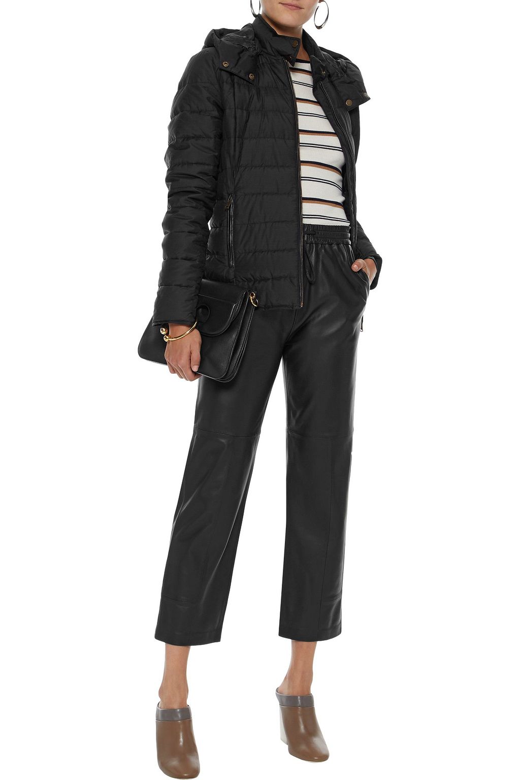 BELSTAFF Avedon quilted cotton-blend shell hooded down jacket