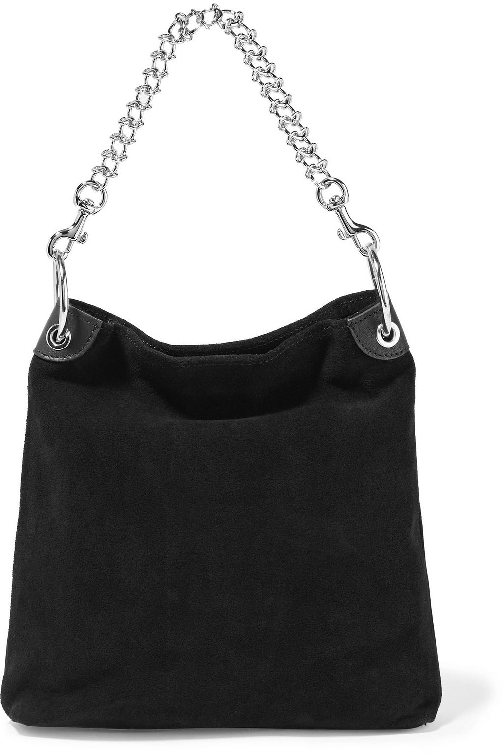 LITTLE LIFFNER Chain-trimmed suede shoulder bag