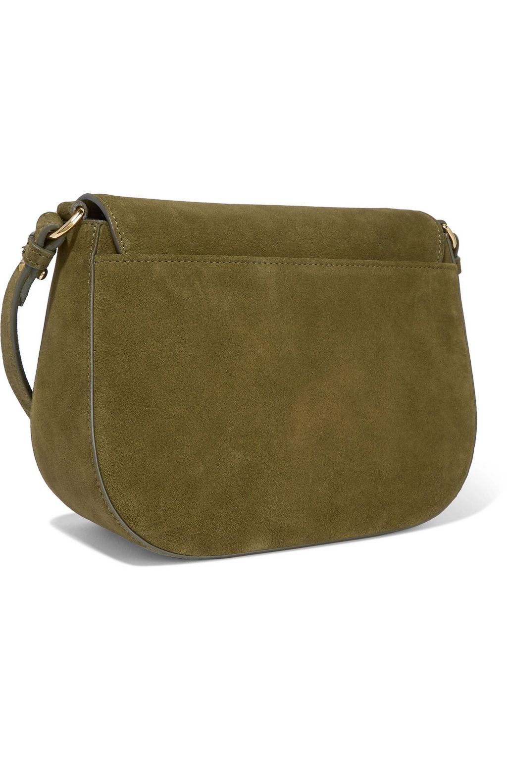 LITTLE LIFFNER D Saddle suede shoulder bag