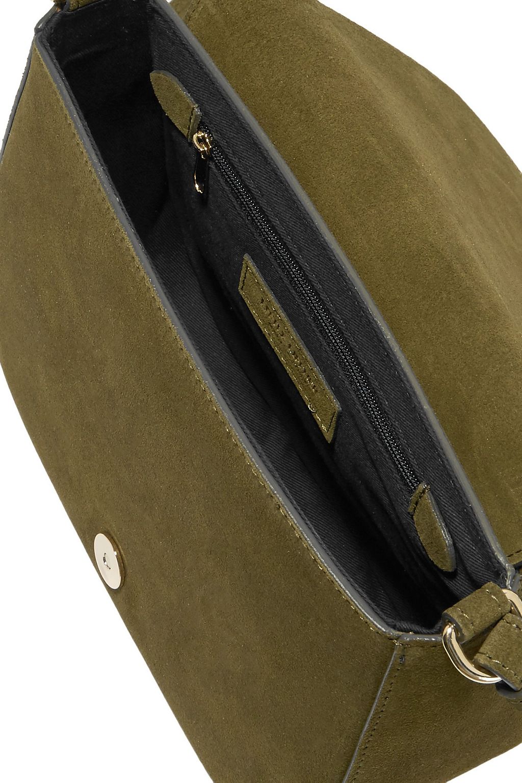 LITTLE LIFFNER D Saddle suede shoulder bag