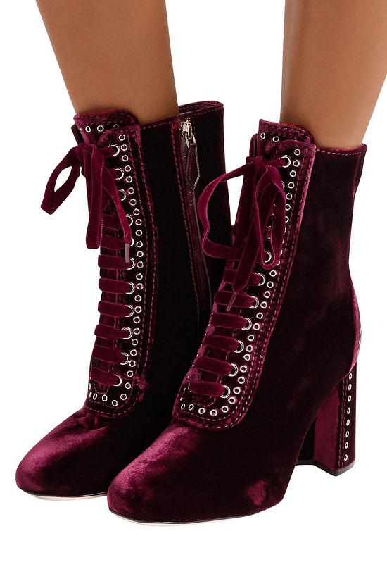miu miu lace up ankle boots