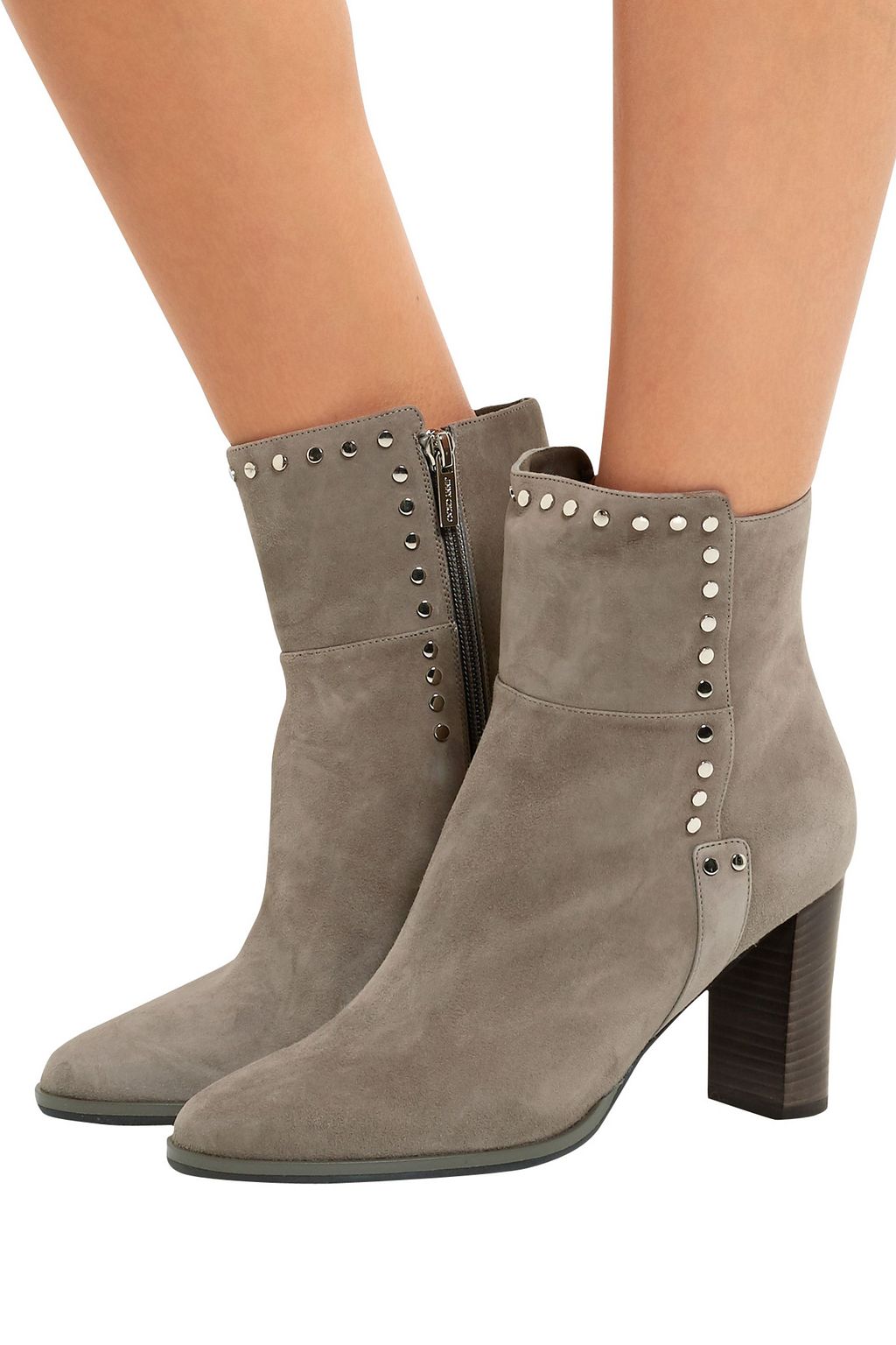 JIMMY CHOO Harlow 80 studded suede ankle boots