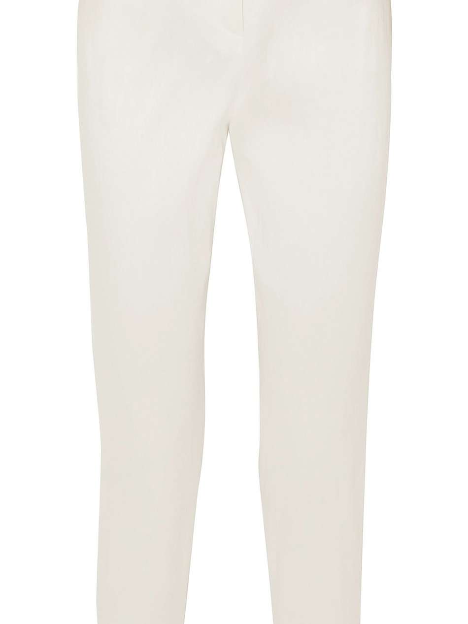 crinkled satin-twill tapered pants