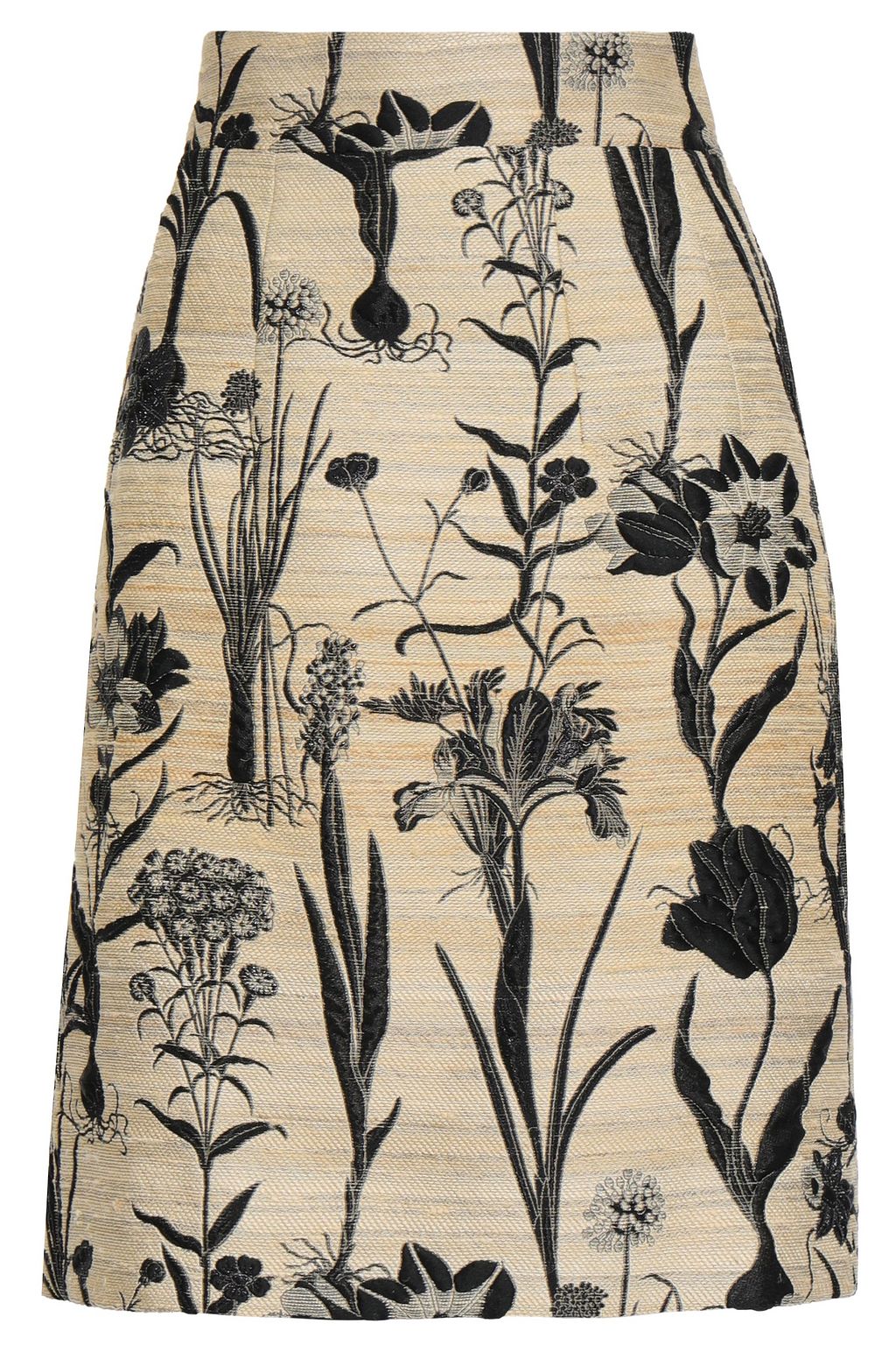 floral skirt jacquard