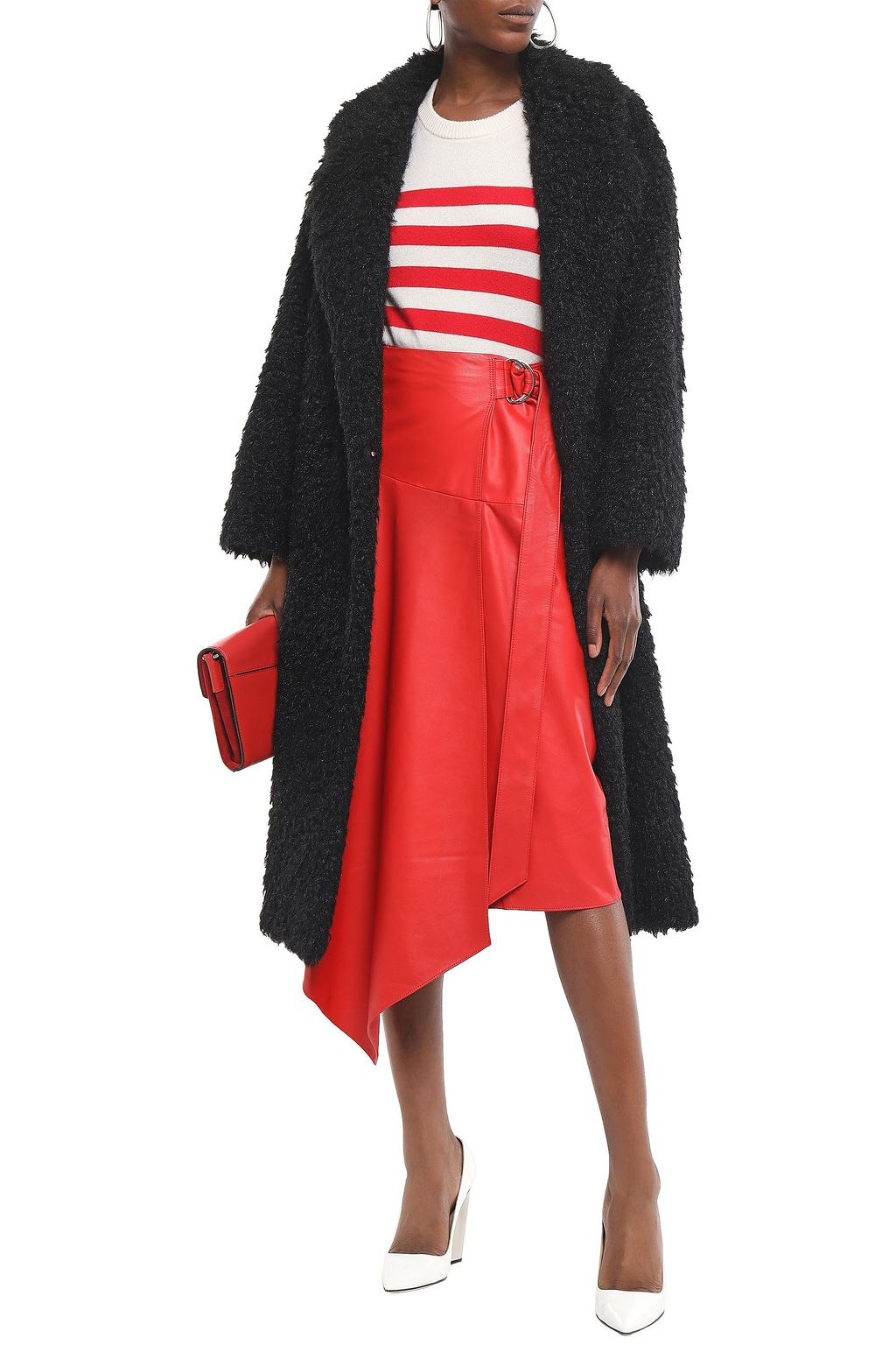 STAND Nicole faux shearling coat