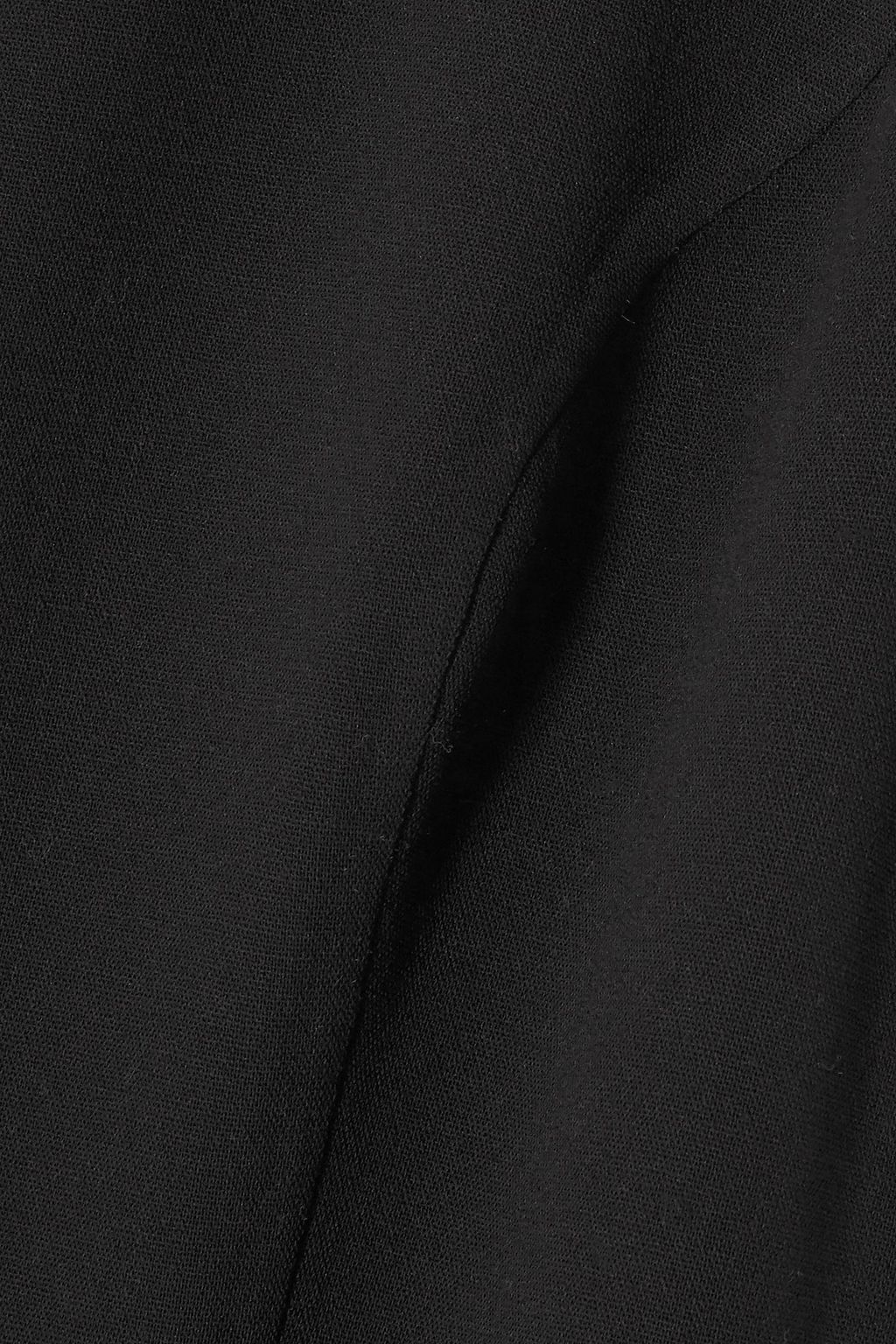 MICHAEL KORS COLLECTION Belted ruffled wool-blend crepe gown