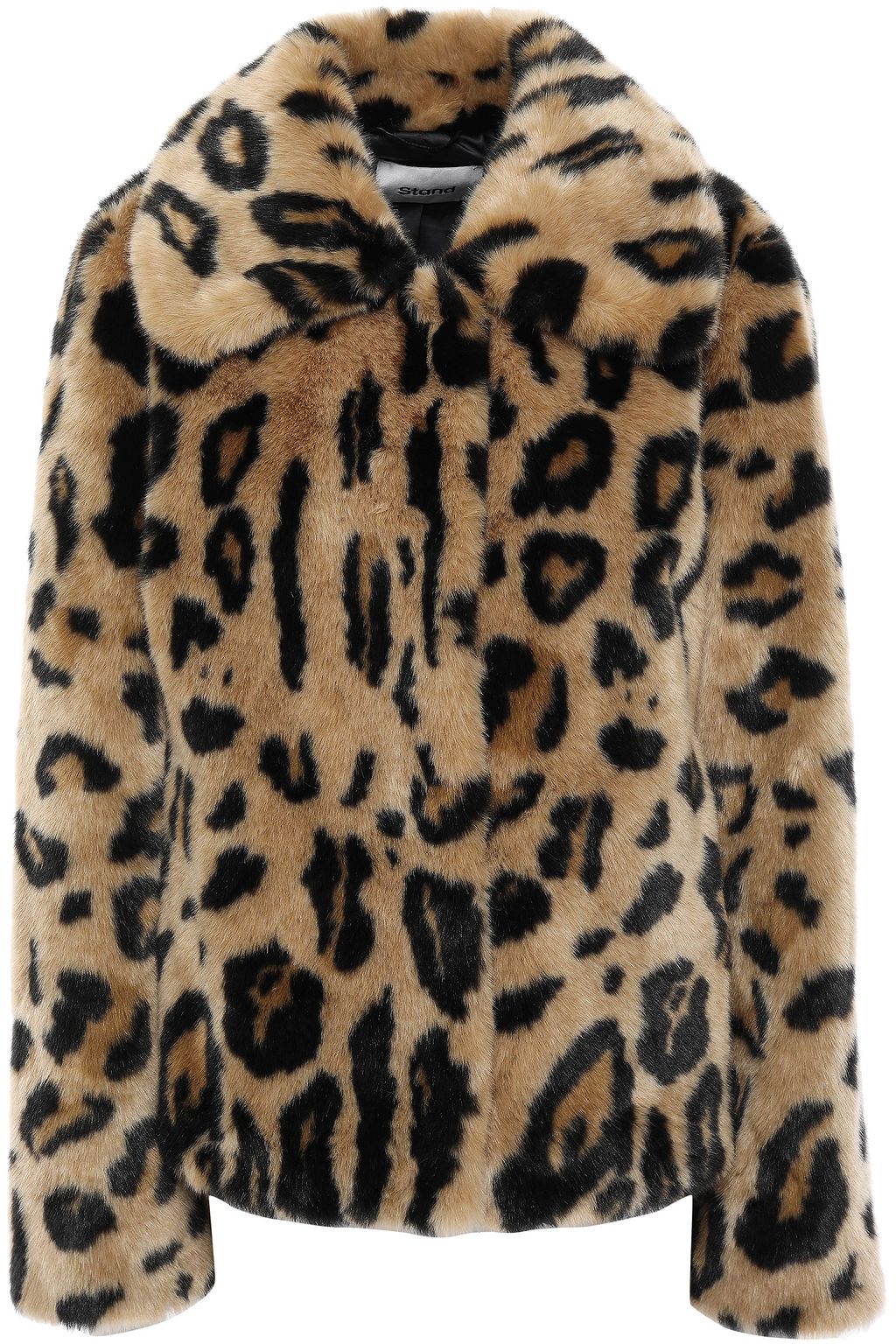 short leopard jacket