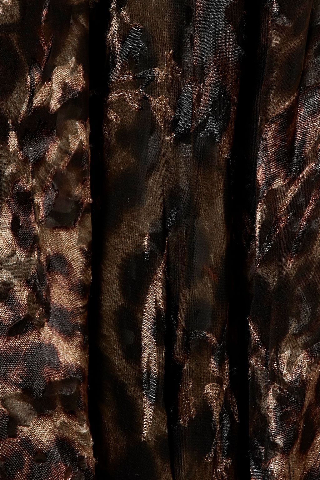 PREEN BY THORNTON BREGAZZI Andrea asymmetric leopard-print burnout silk-blend dress