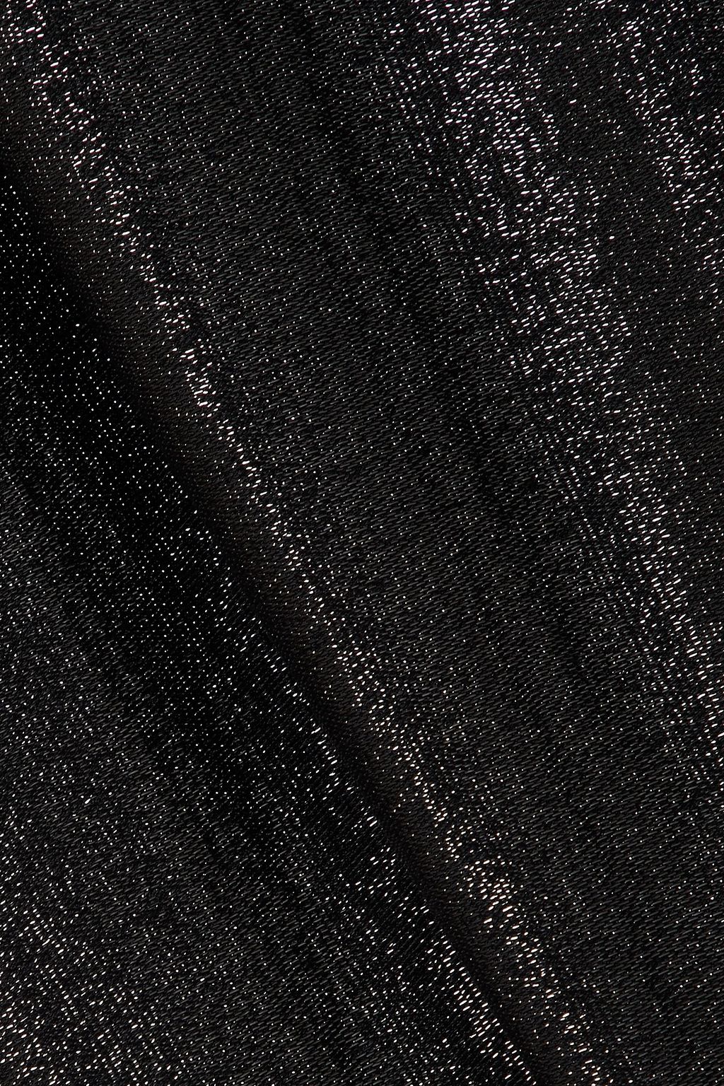 RICK OWENS LILIES Metallic woven mini dress